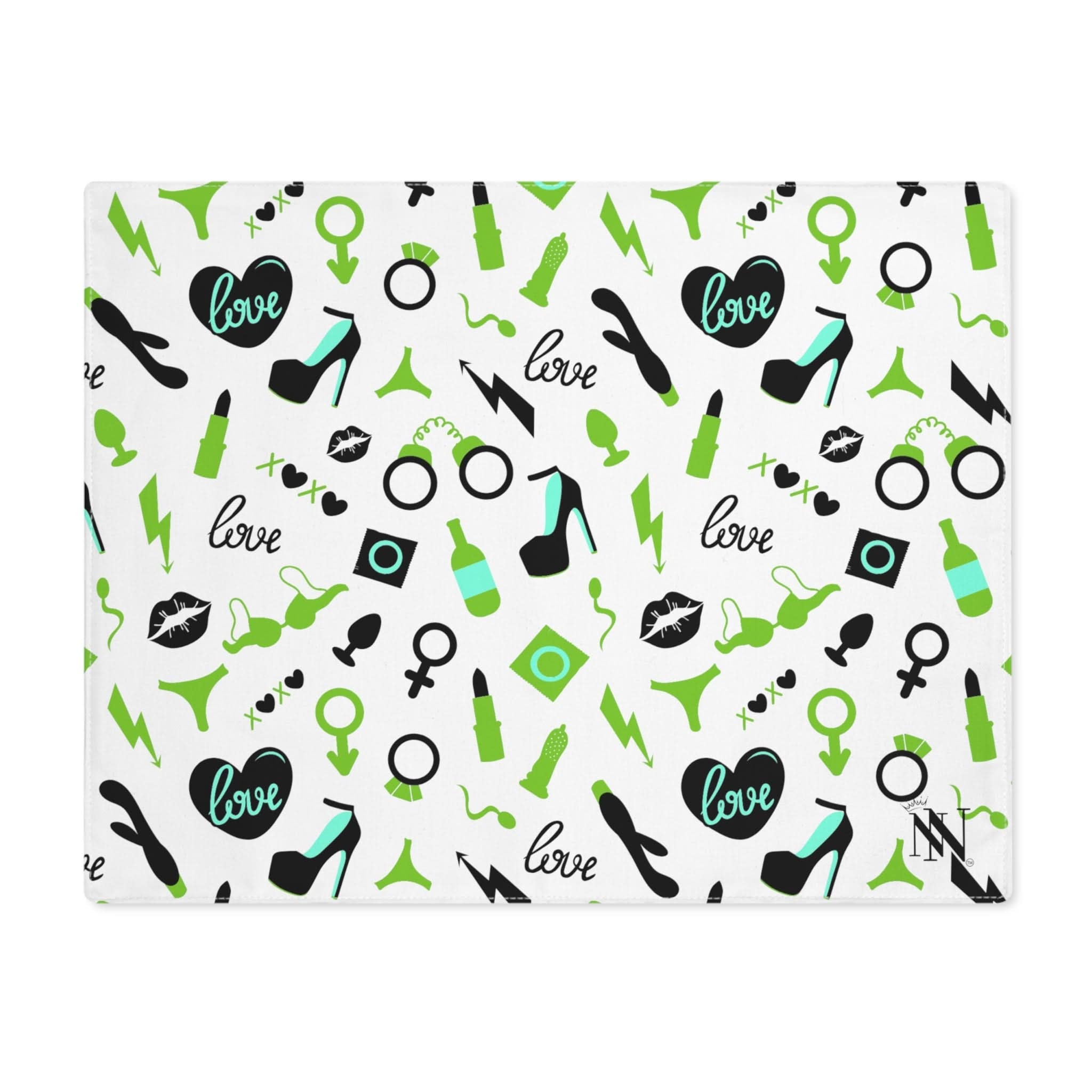 Green Sex Toys | Mix & Match Playful Fun-Flirty Lovers’ Toy Mats