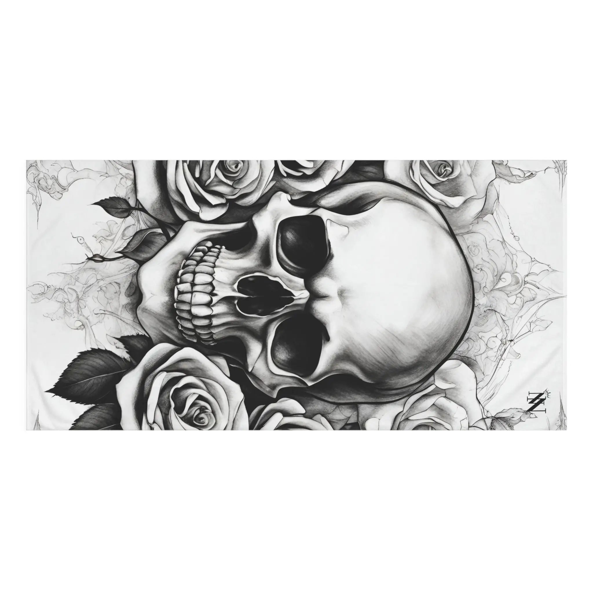 Grey Washed Skull & Roses | Mix & Match XL Fun-Flirty Lovers’ Towels