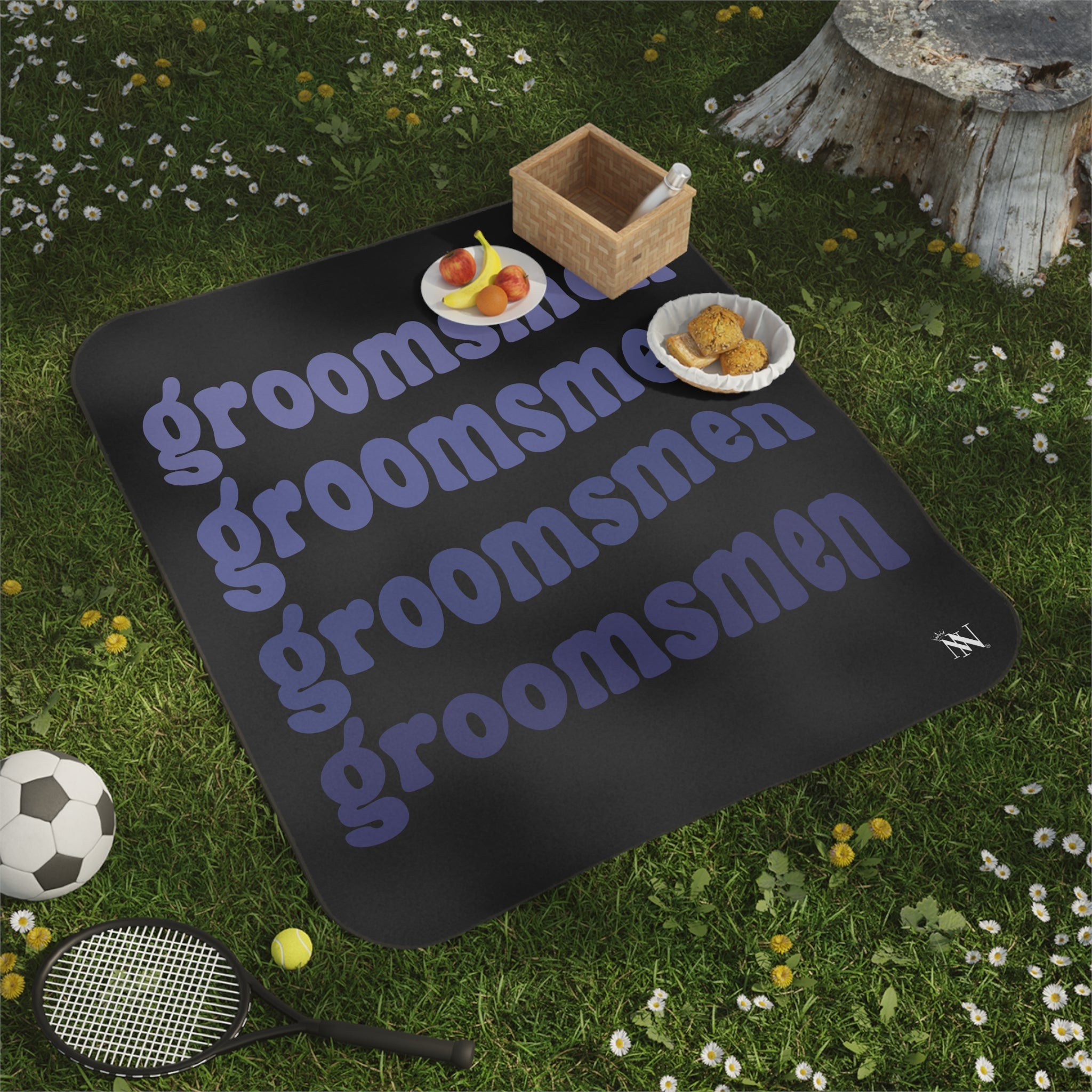 Groomsmen Bachelor Party | Mix Match Fun-Flirty Lovers’ Water-Resistant Blankets