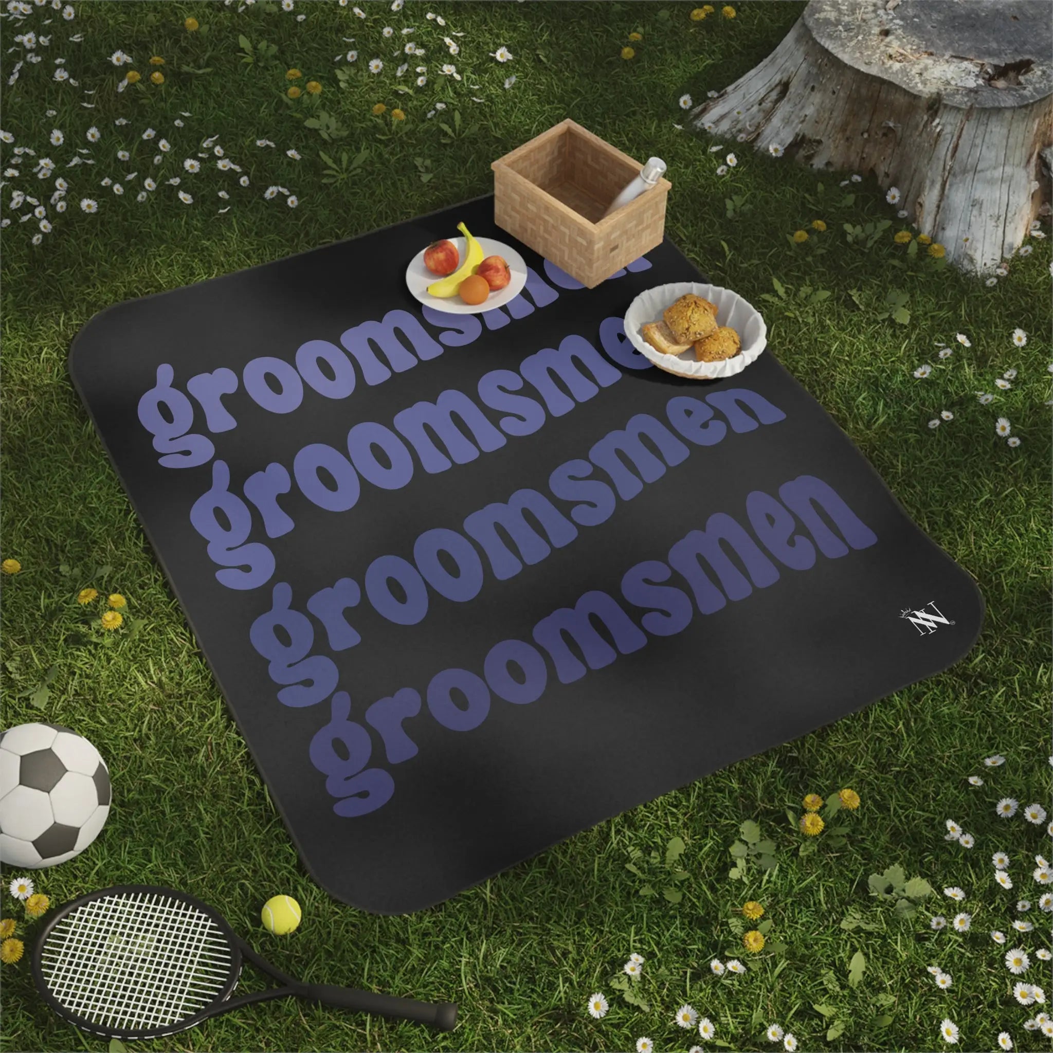 Groomsmen Bachelor Party | Mix Match Fun-Flirty Lovers’ Water-Resistant Blankets