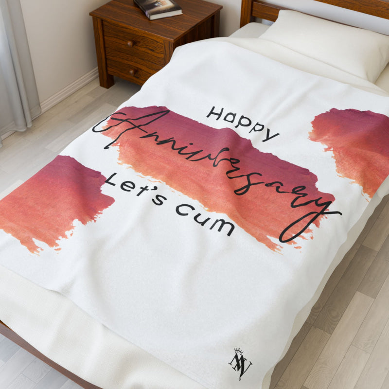 Happy Anniversary Let’s Cum | Mix & Match Fun-Flirty Lovers’ Blankets