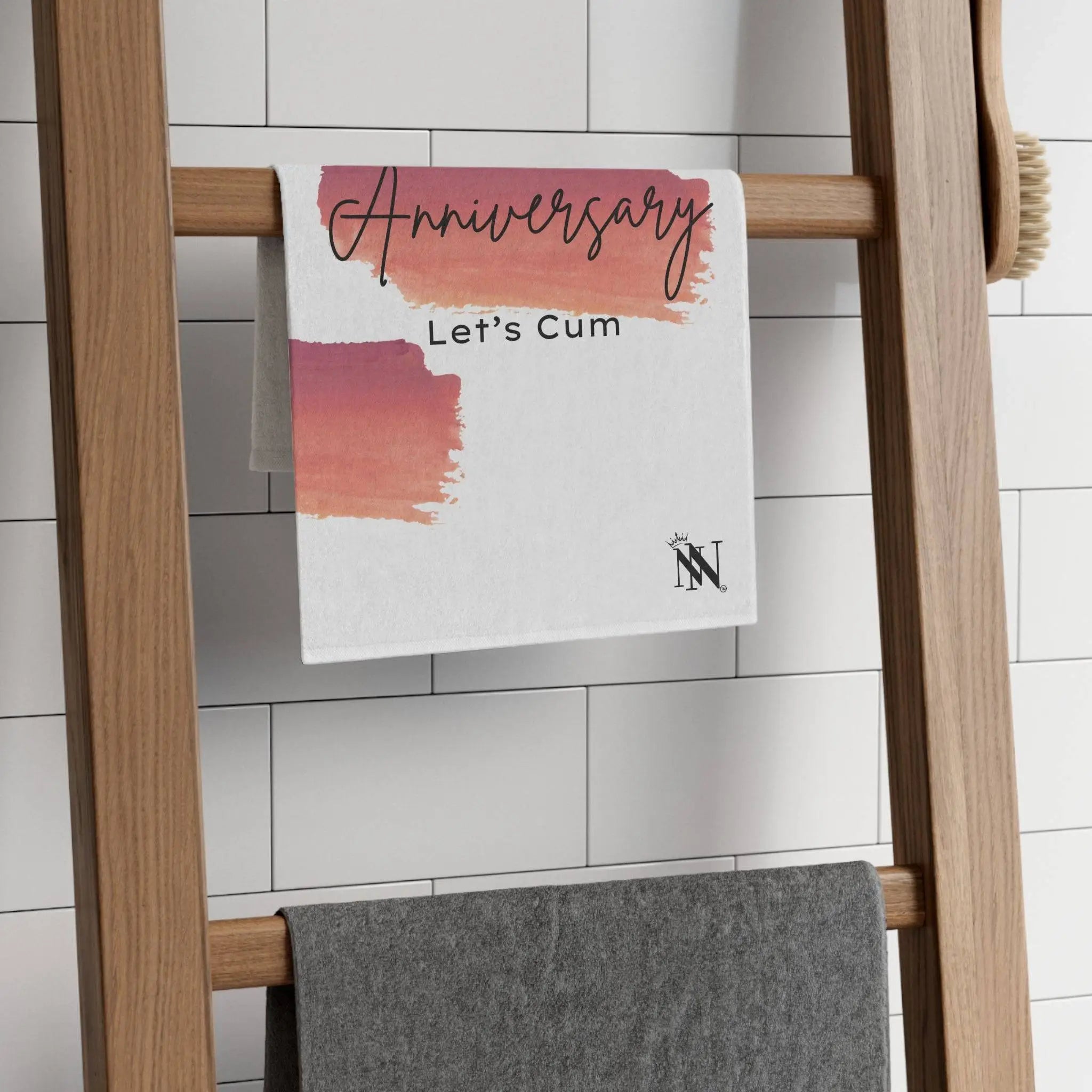 Happy Anniversary Let’s Cum | Mix & Match Soft Fun-Flirty Lovers’ Towels