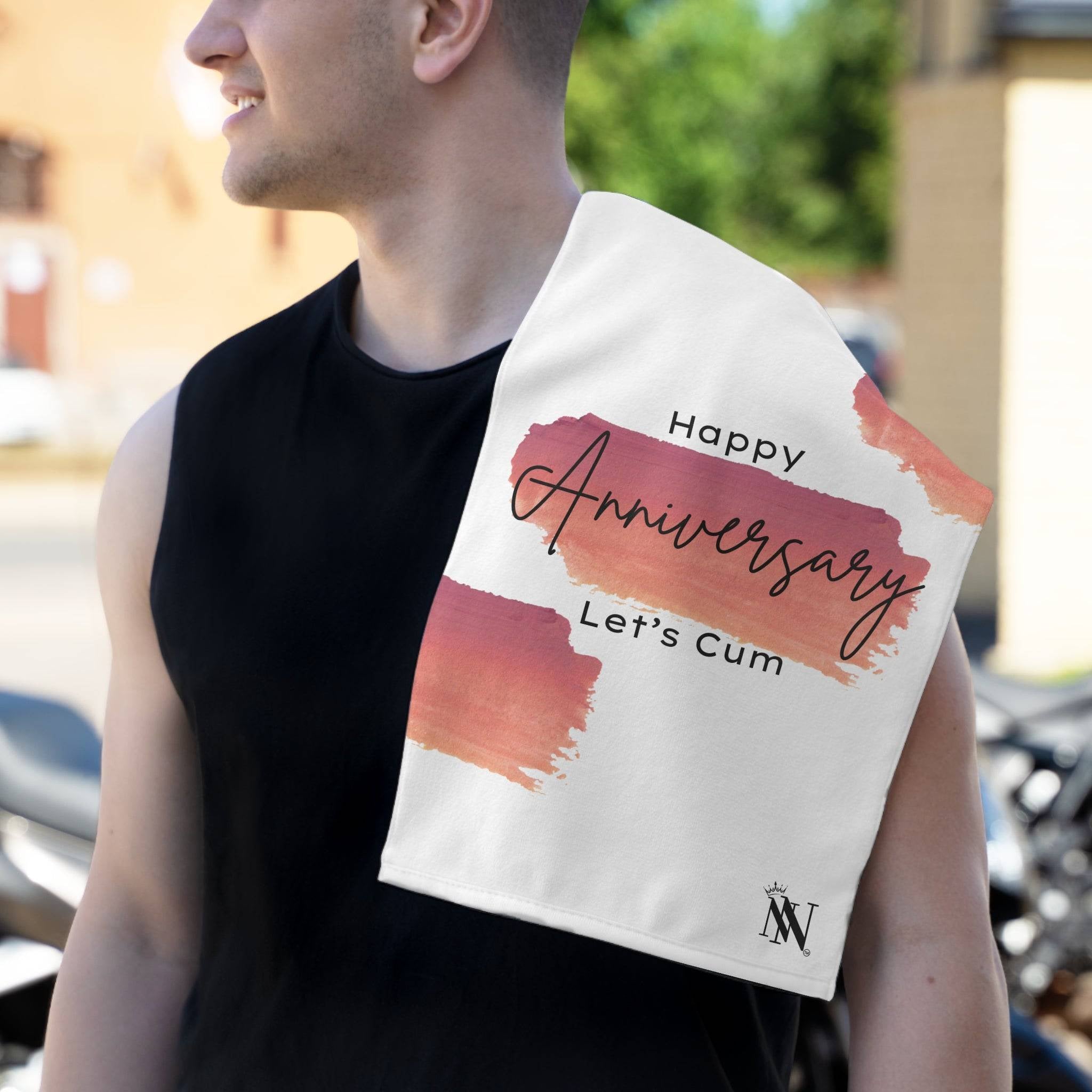Happy Anniversary Let’s Cum | Mix & Match Soft Fun-Flirty Lovers’ Towels