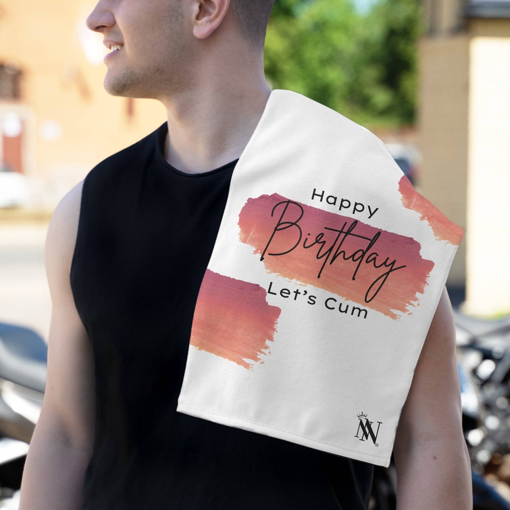 Happy Birthday Let’s Cum | Mix & Match Soft Fun-Flirty Lovers’ Towels