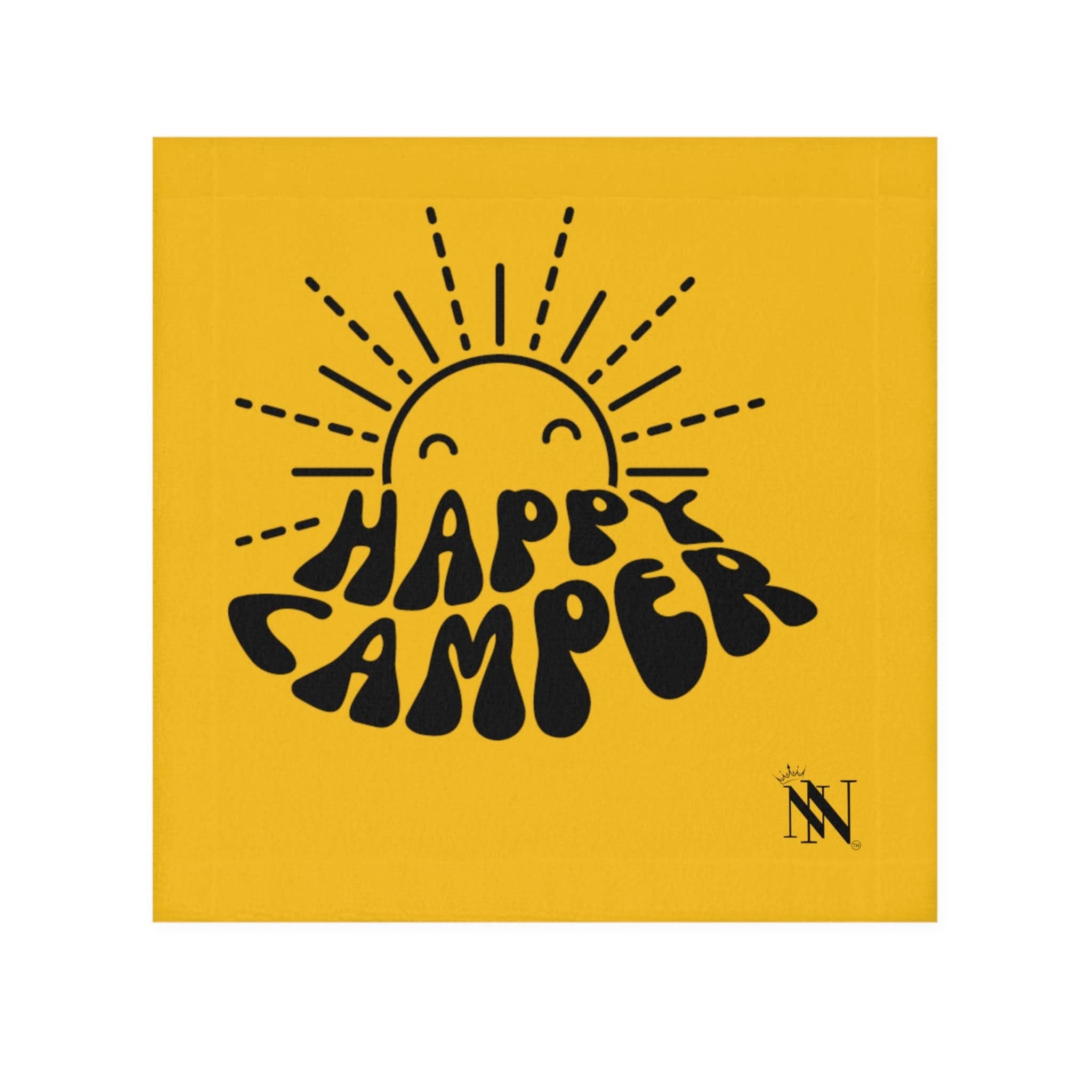 Happy Camper Yellow After-Sex Towel | Fun Flirty & Soft