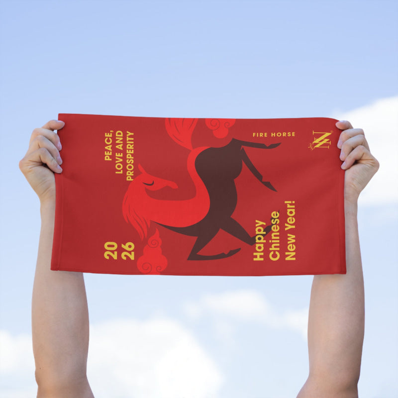 Happy Chinese New Year Fire Horse | Mix & Match Soft Fun-Flirty Lovers’ Towels