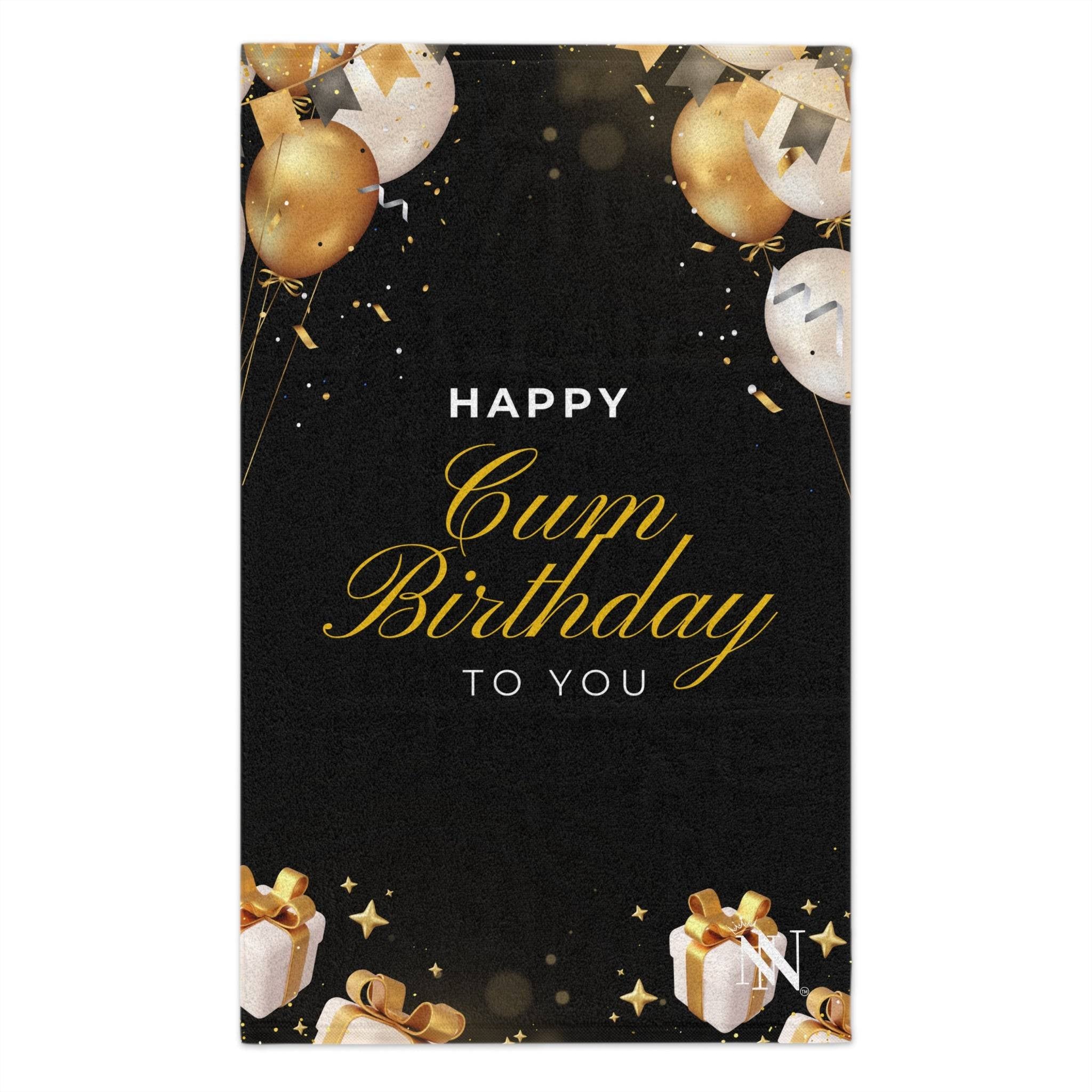 Happy Cum Birthday | Mix & Match Soft Fun-Flirty Lovers’ Towels