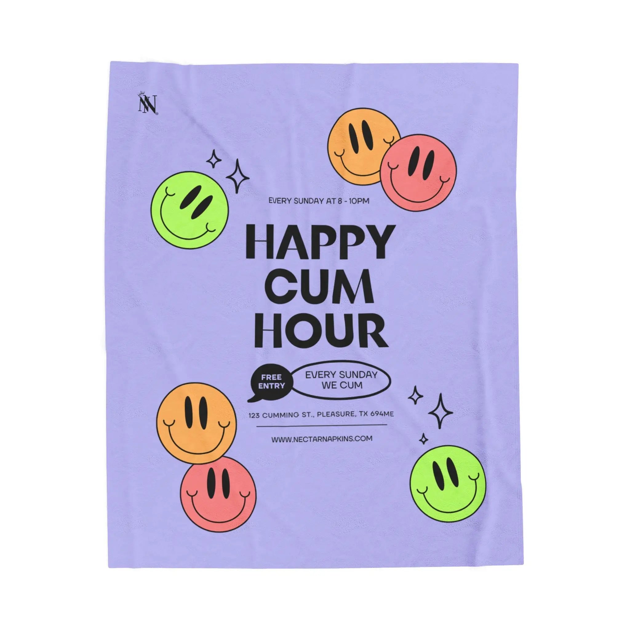 Happy Cum Hour | Mix & Match Fun-Flirty Lovers’ Blankets