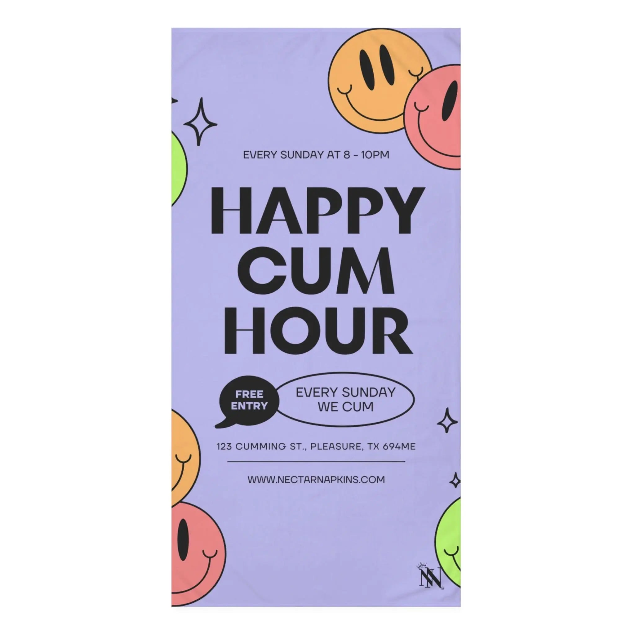 Happy Cum Hour | Mix & Match Naughty XL Fun-Flirty Lovers’ Towels