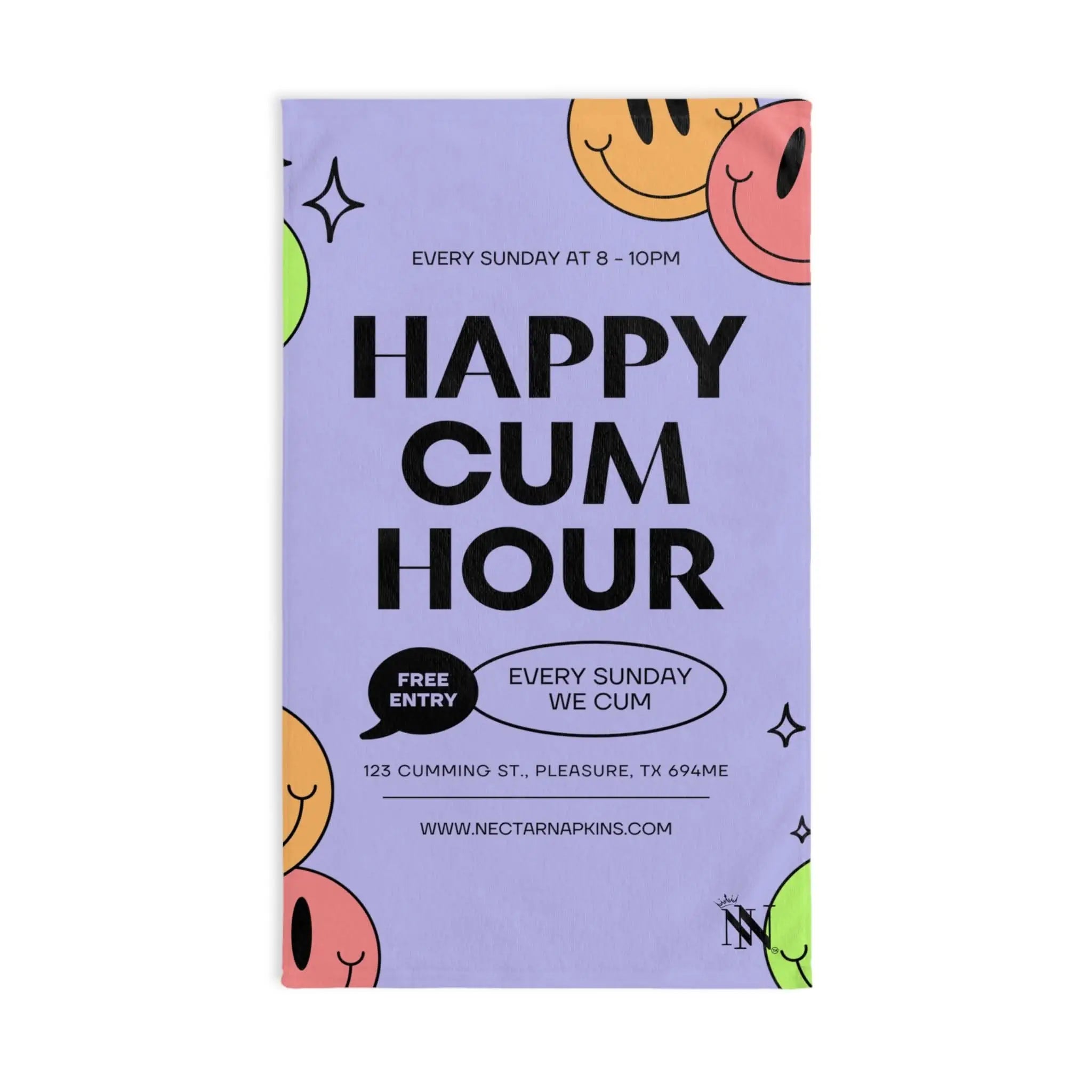 Happy Cum Hour | Mix & Match Original Fun-Flirty Lovers’ Towels