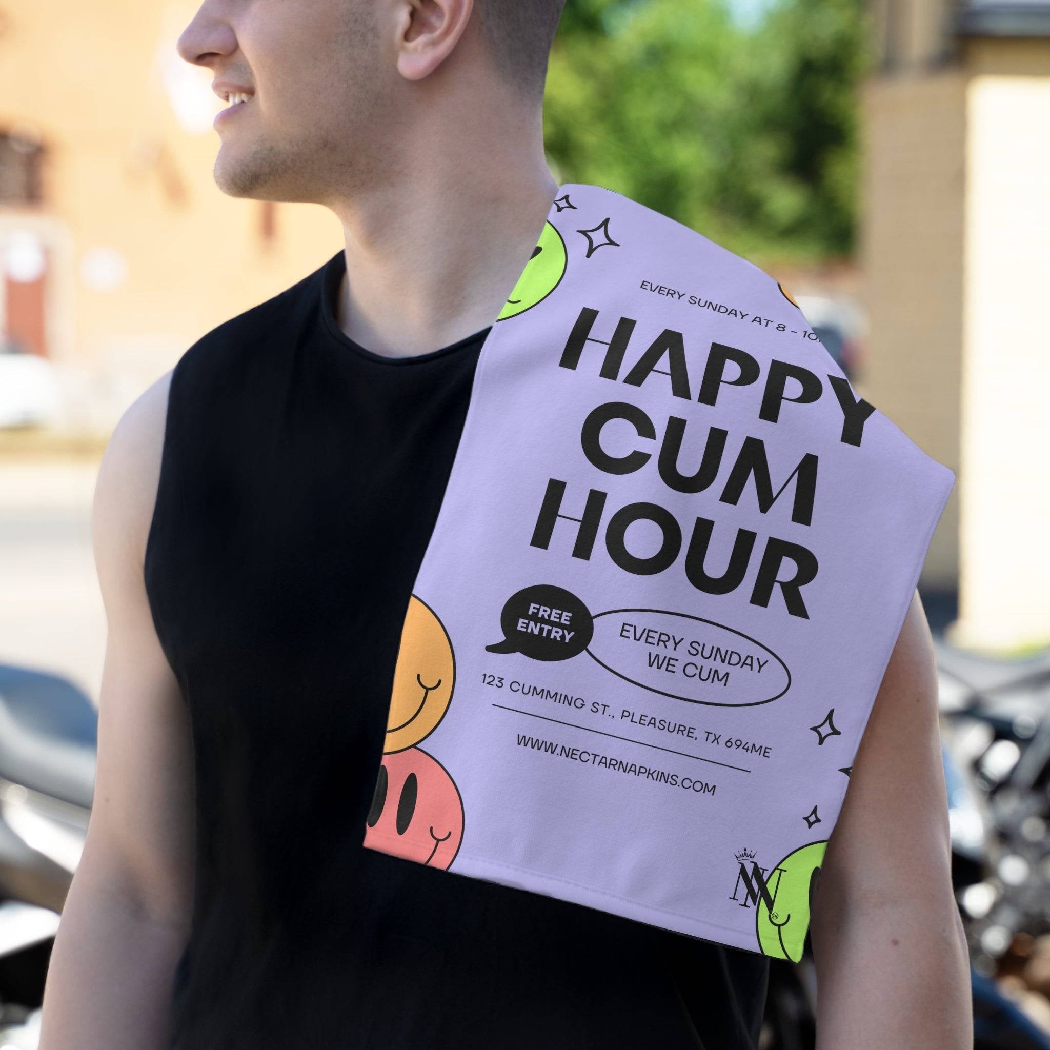 Happy Cum Hour | Mix & Match Soft Fun-Flirty Lovers’ Towels