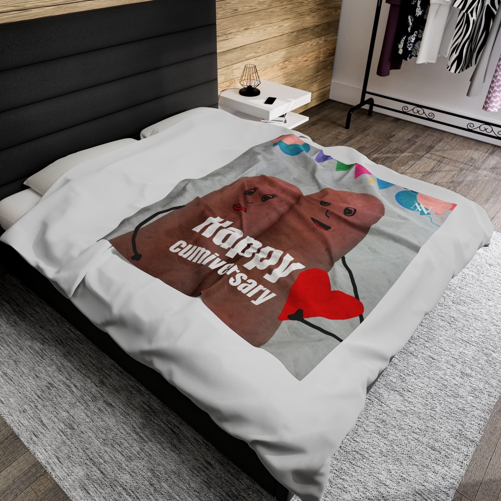 Happy Cumiversary | Mix & Match Fun-Flirty Lovers’ Blankets