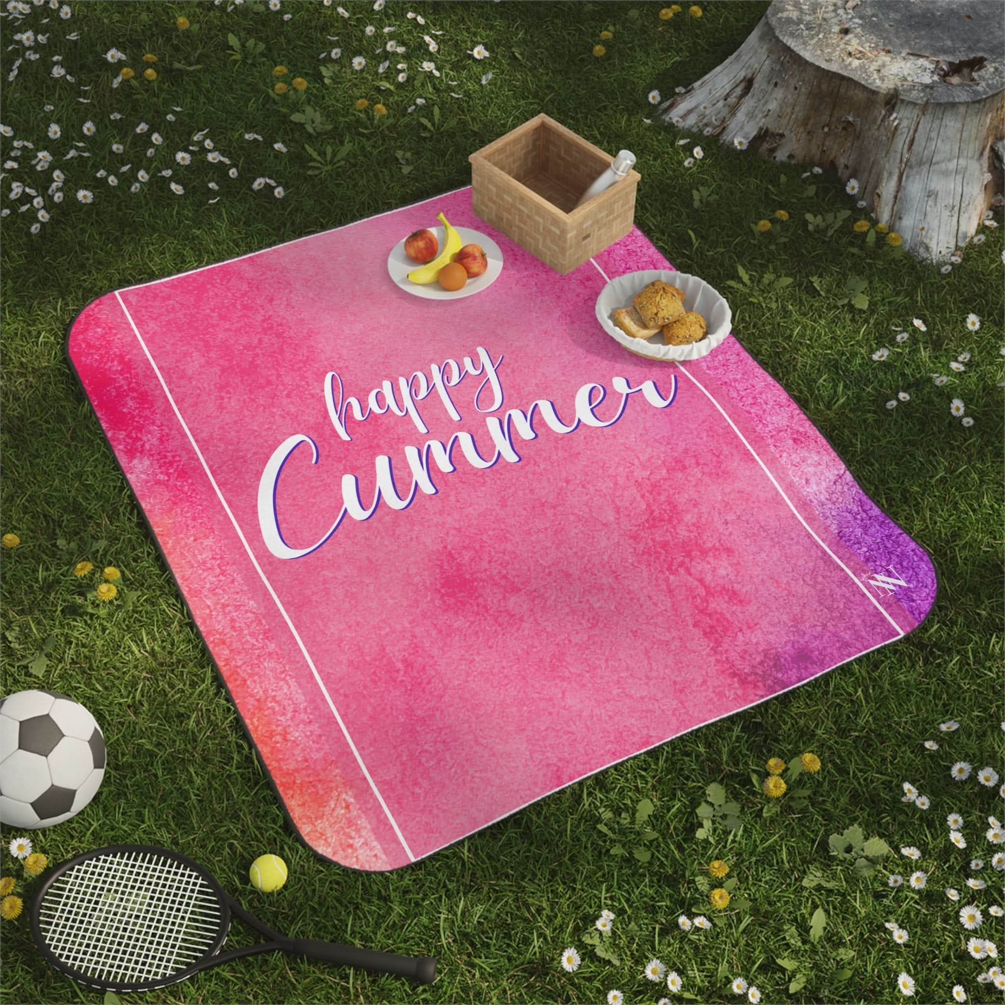 Happy Cummer | Mix Match Fun-Flirty Lovers’ Water-Resistant Blankets