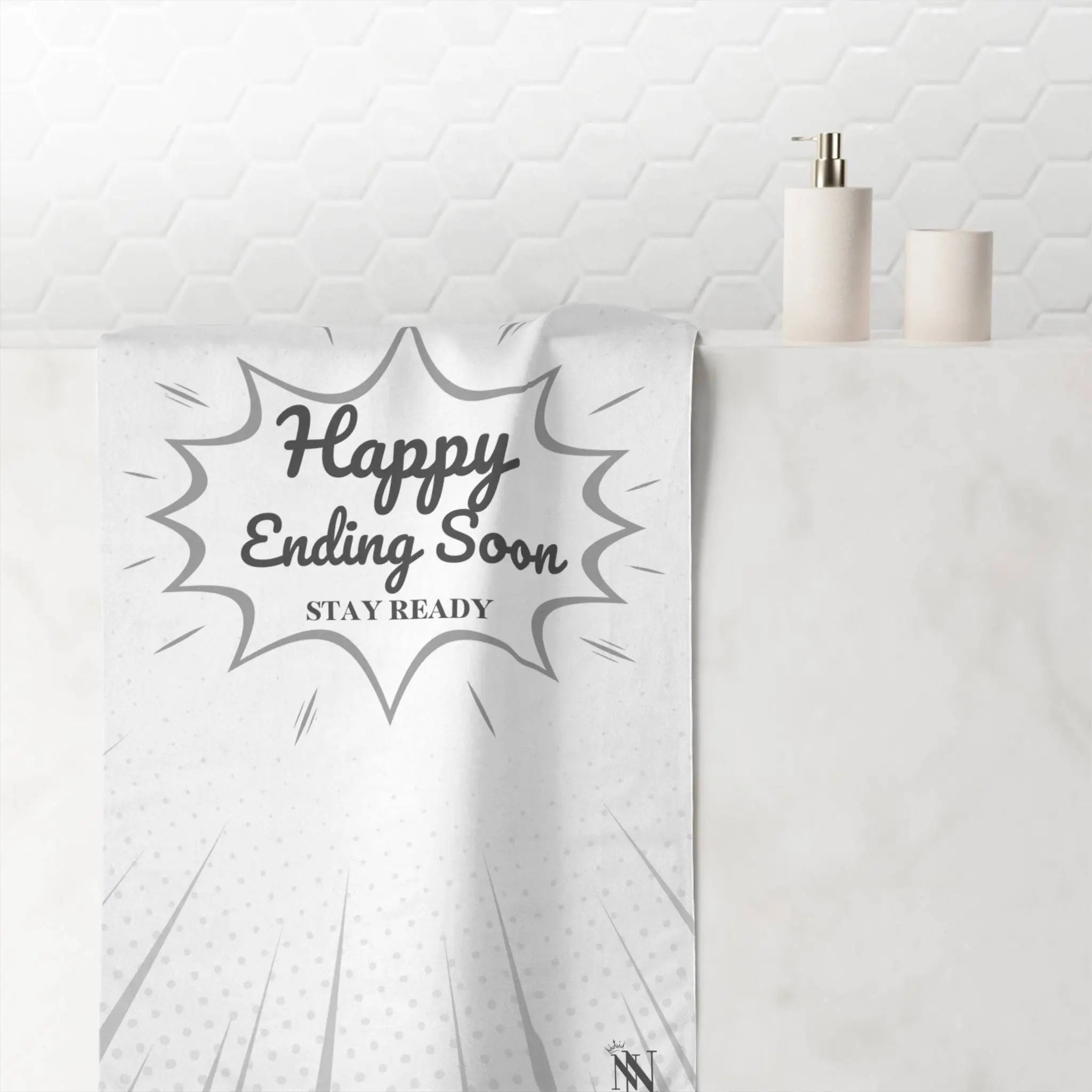 Happy Ending Soon | Mix & Match Naughty XL Fun-Flirty Lovers’ Towels
