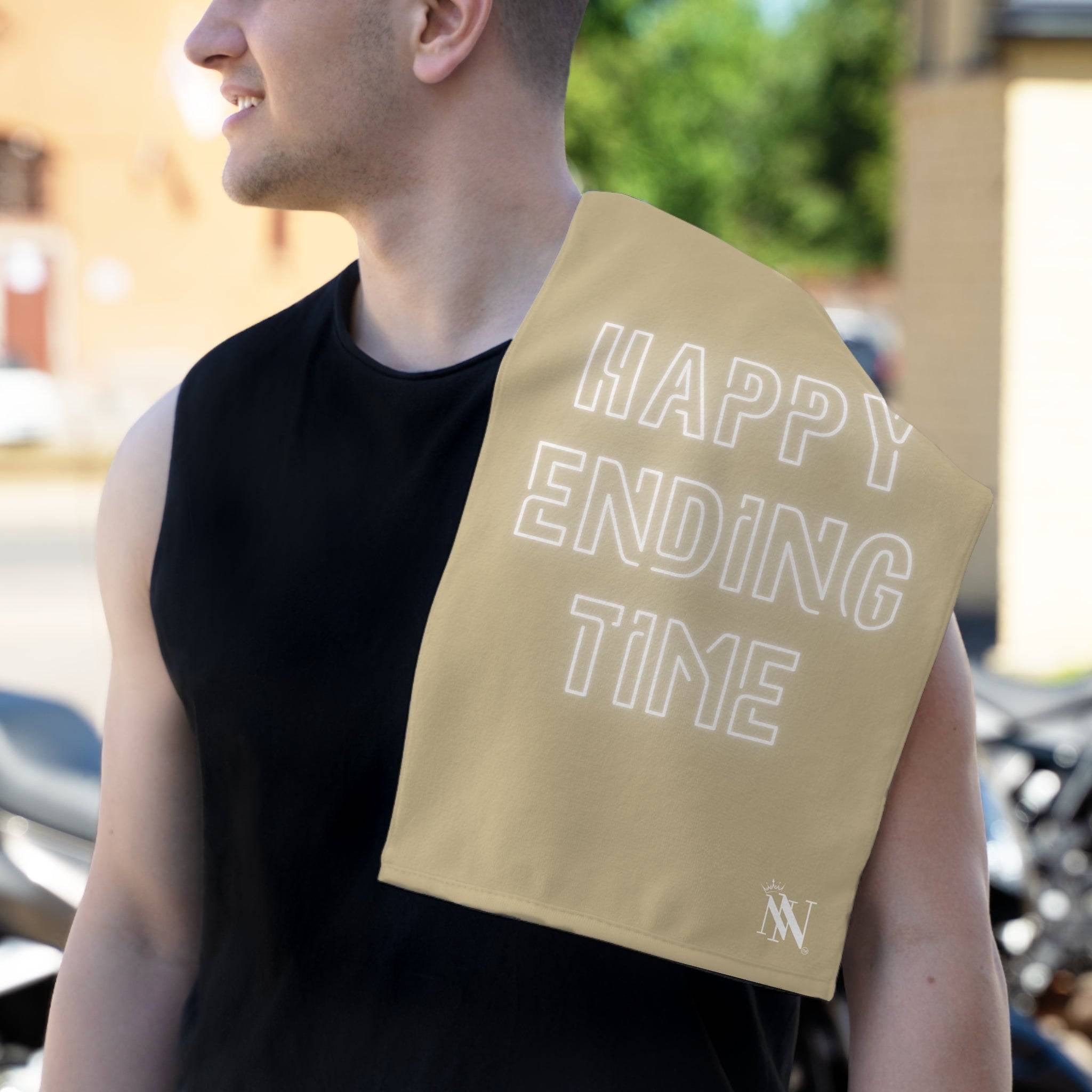 Happy Ending Time Gold Mix & Match Soft Sex Towels | Naughty Lovers’ Gifts
