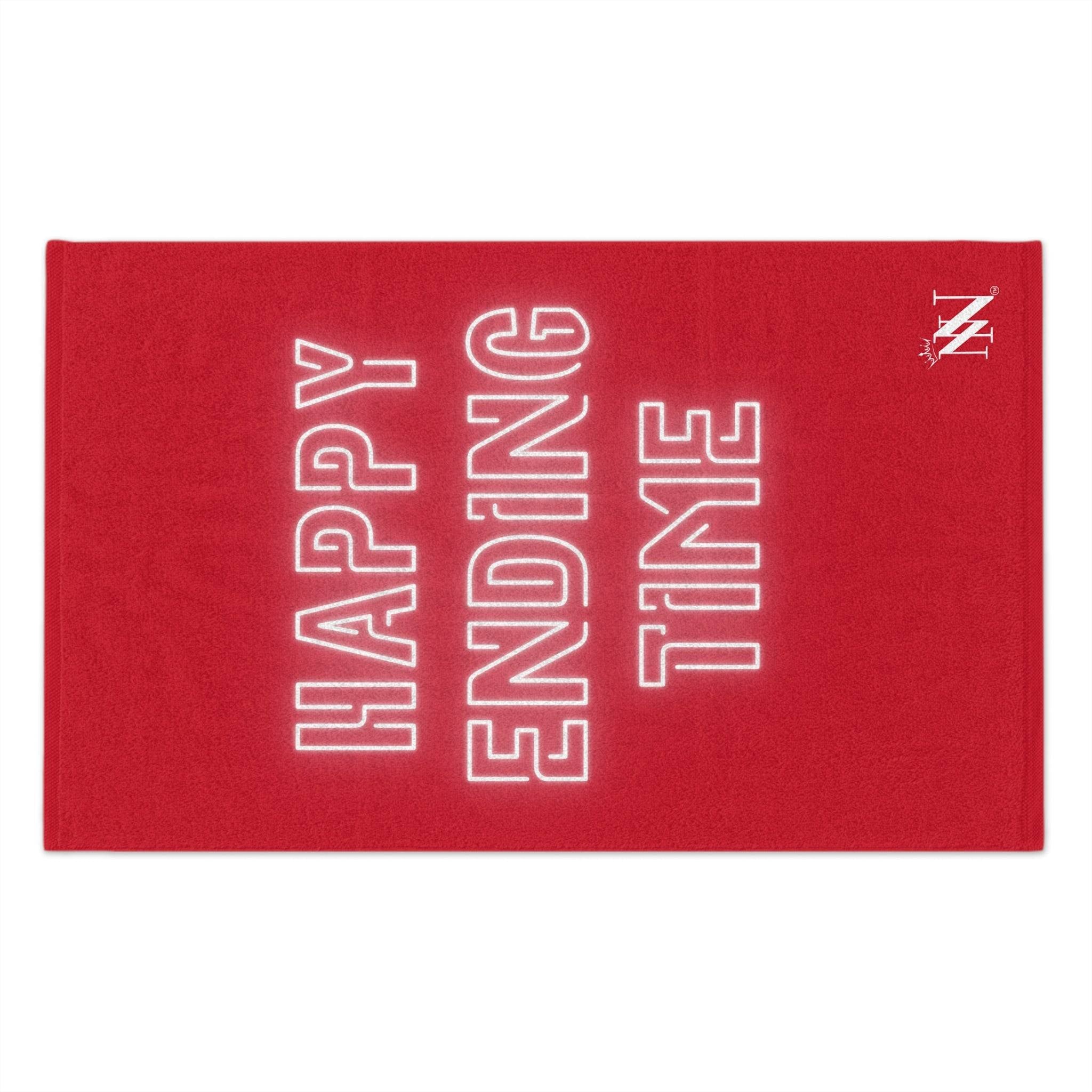 Happy Ending Time Red Mix & Match Soft Sex Towels | Naughty Lovers’ Gifts