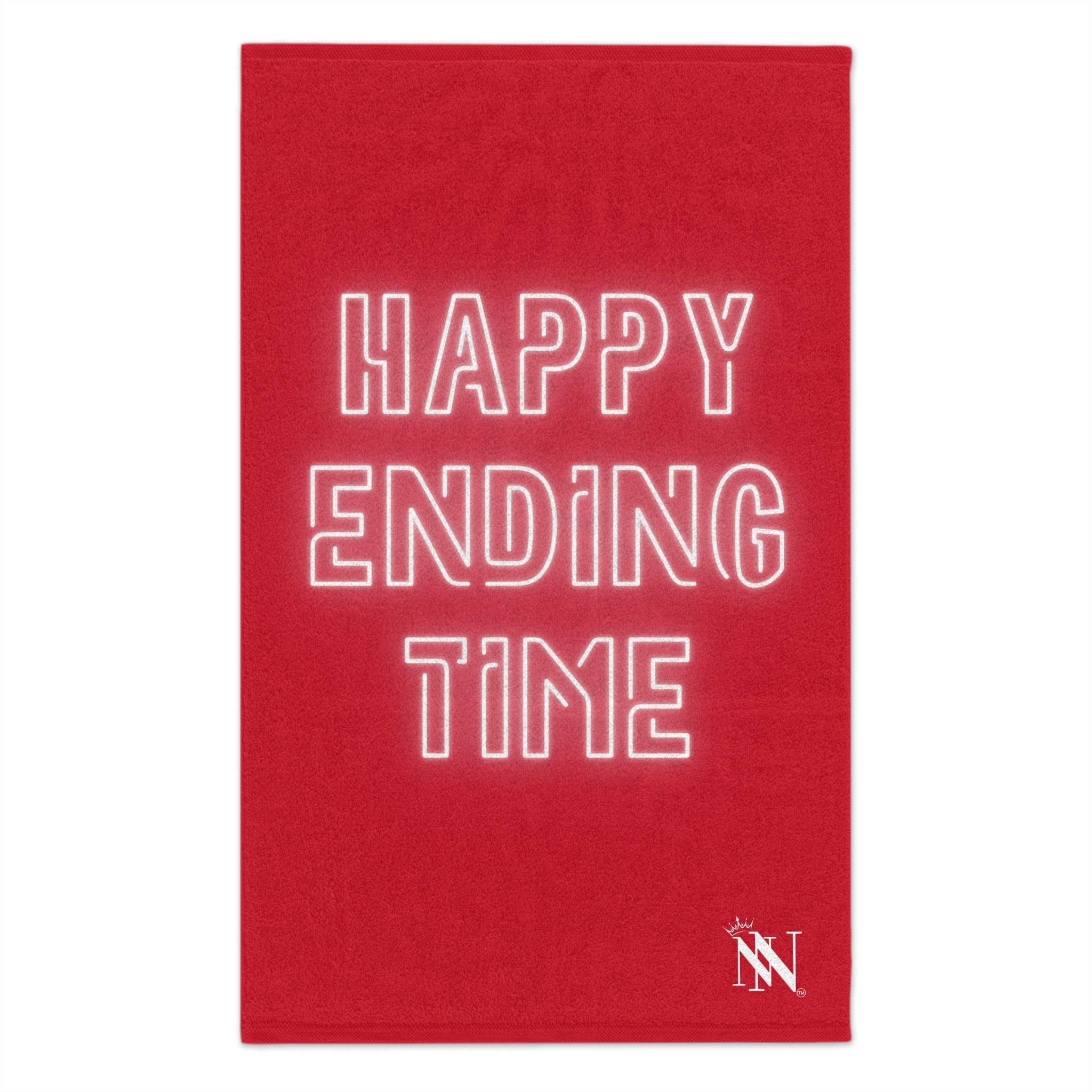 Happy Ending Time Red Mix & Match Soft Sex Towels | Naughty Lovers’ Gifts