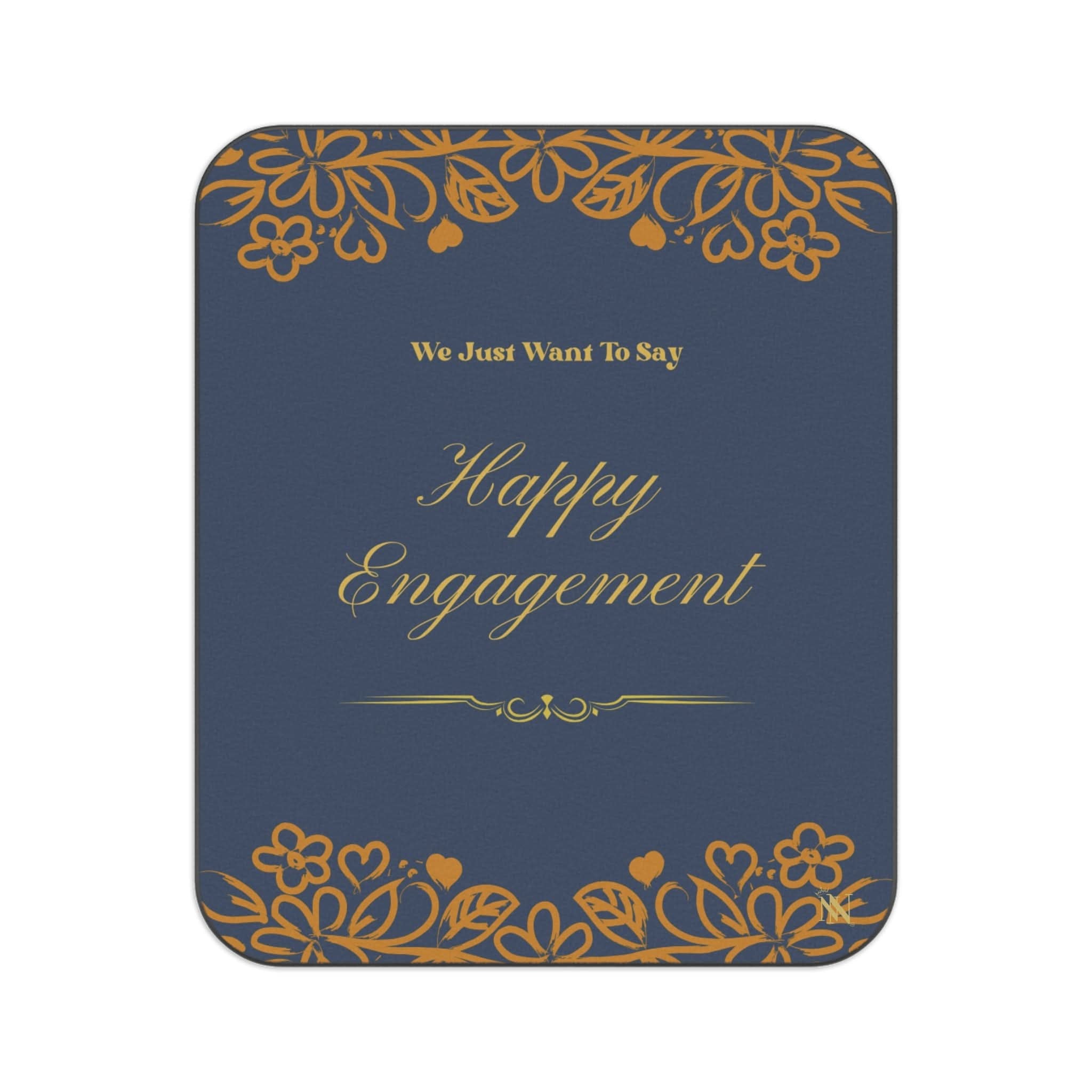 Happy Engagement | Mix Match Fun-Flirty Lovers’ Water-Resistant Blankets