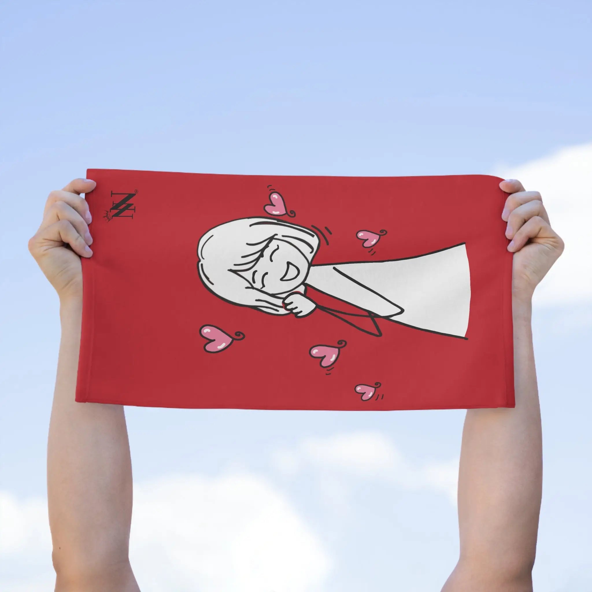 Happy Girl Red | Mix & Match Soft Fun-Flirty Lovers’ Towels