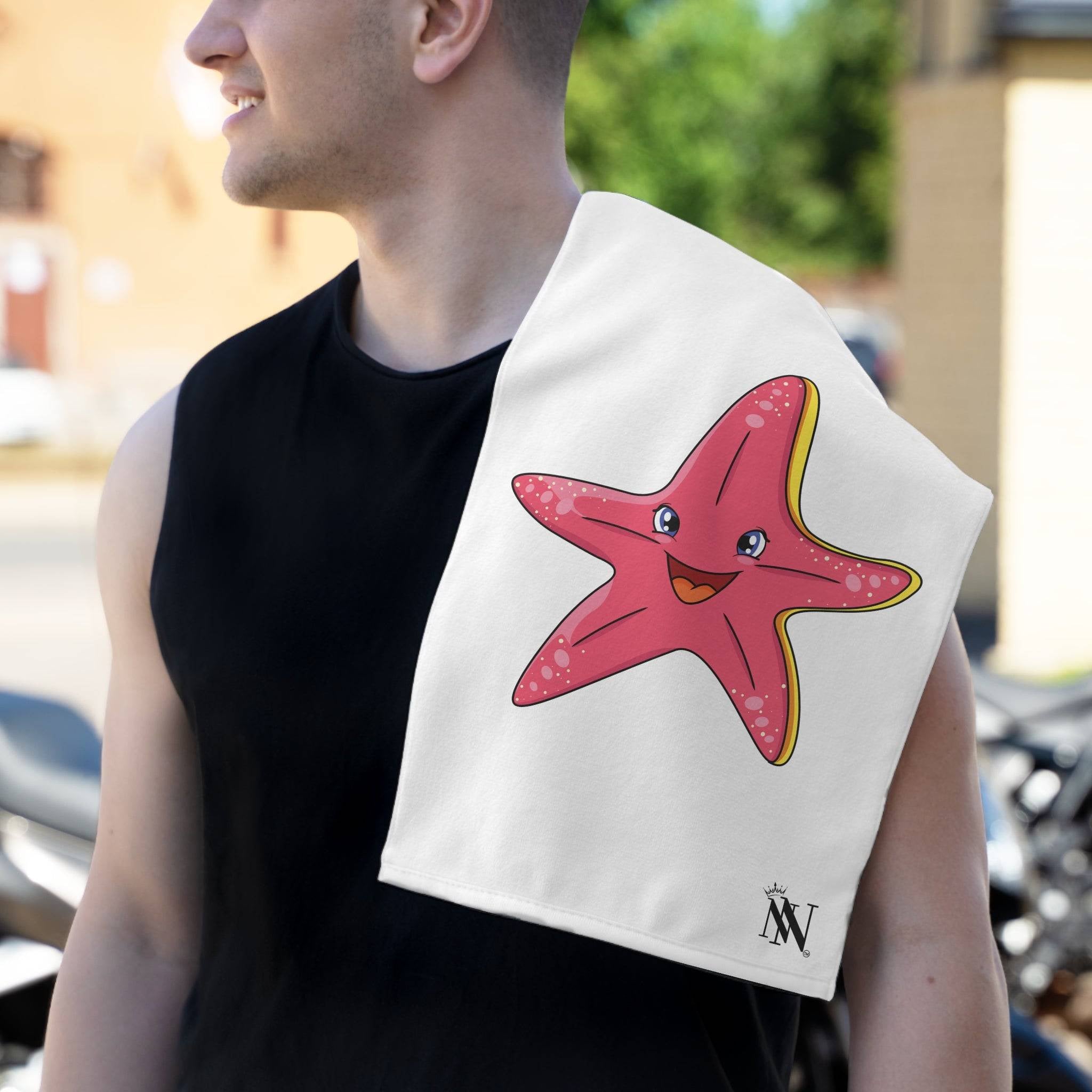 Happy Pink Starfish | Mix & Match Soft Fun-Flirty Lovers’ Towels