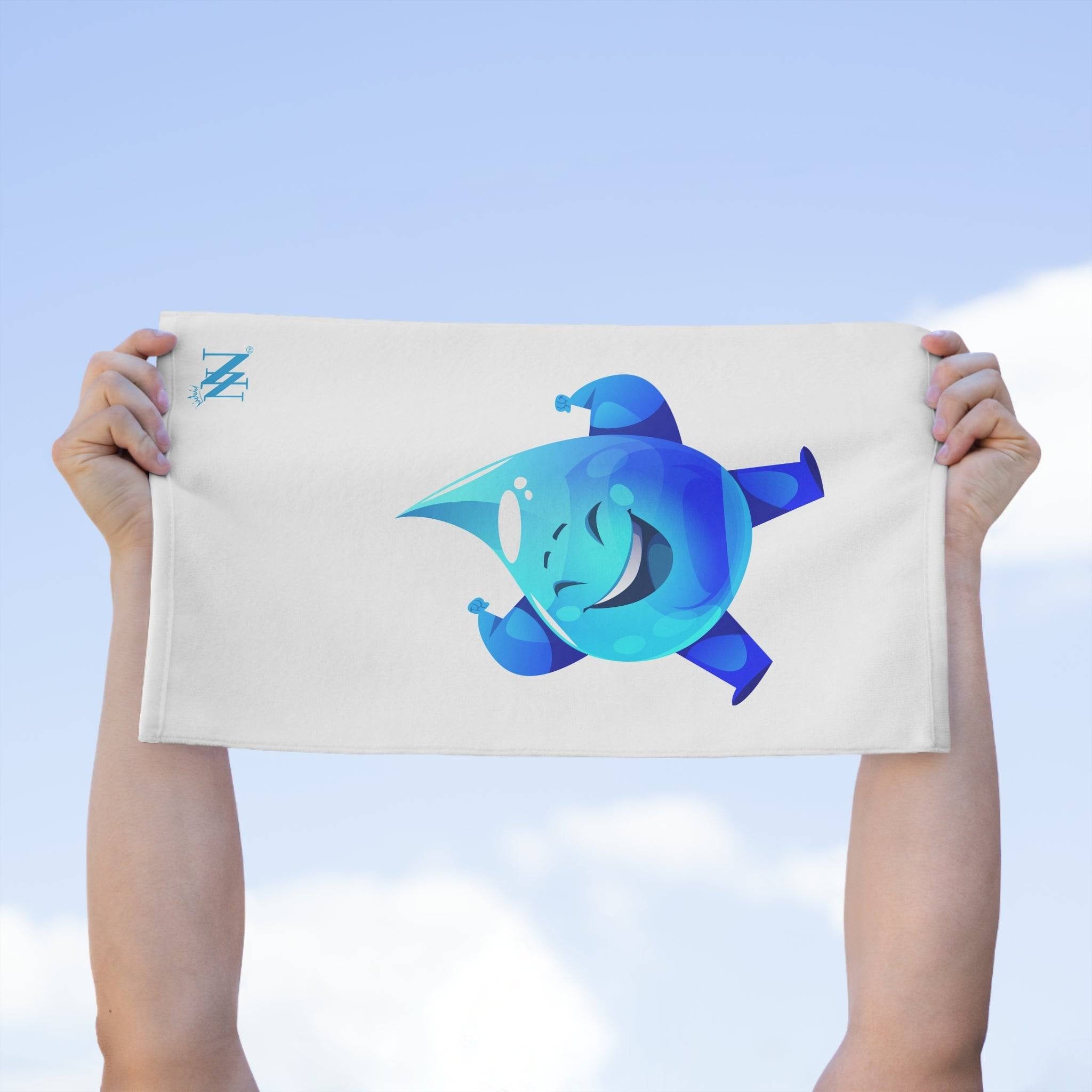 Happy Rain Drop White Mix & Match Soft Sex Towels | Naughty Loversâ Gifts