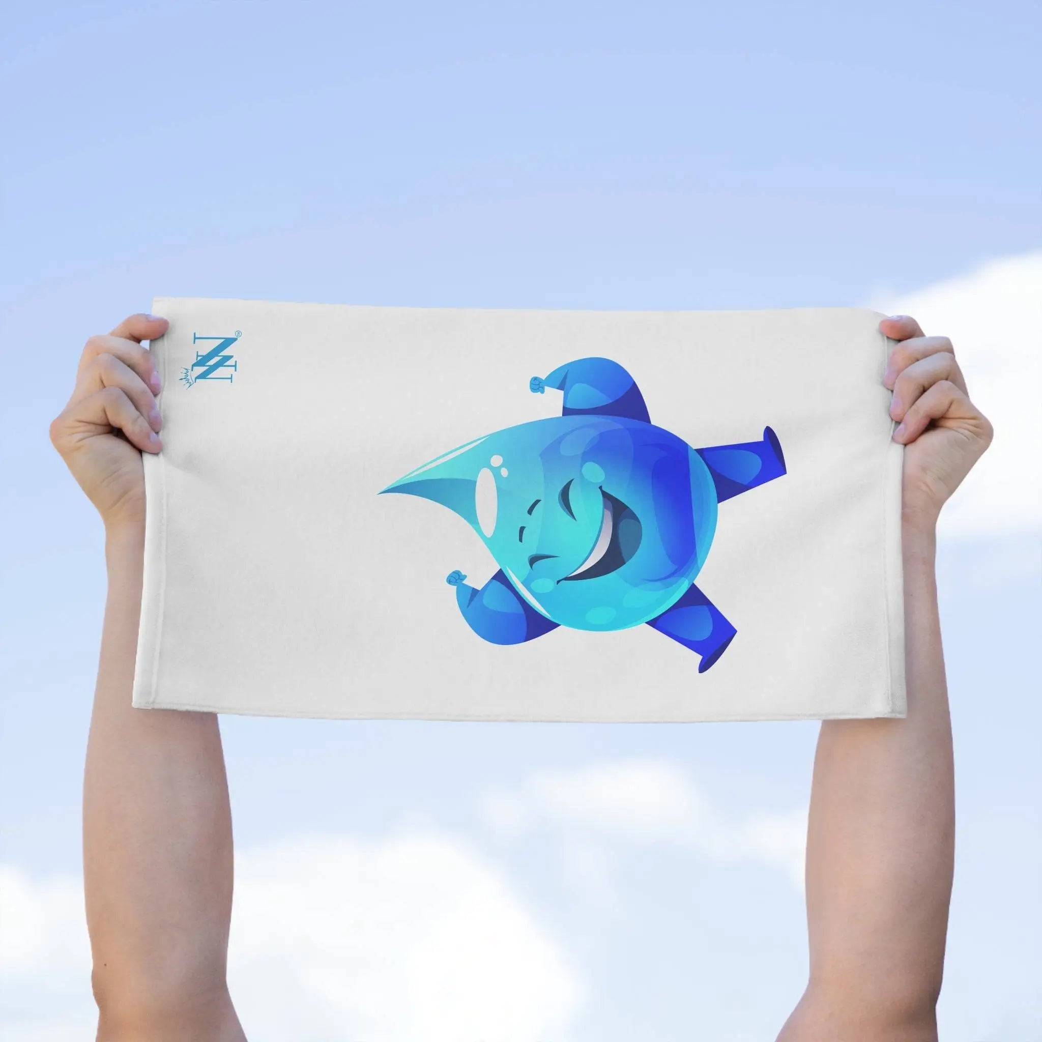 Happy Rain Drop White Mix & Match Soft Sex Towels | Naughty Lovers’ Gifts