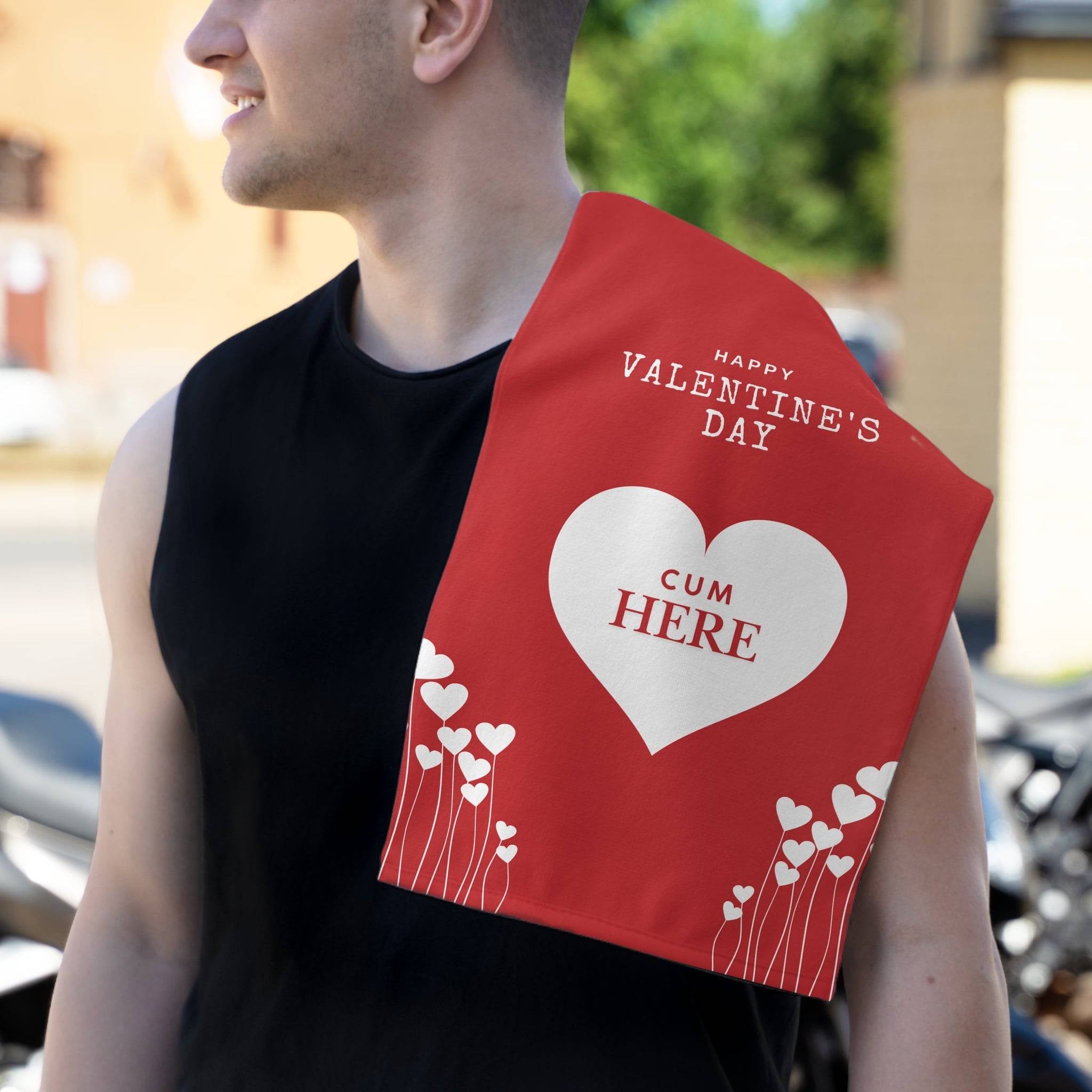 Happy Valentine’s Day Cum Here | Mix & Match Fun-Flirty Lovers’ Towels