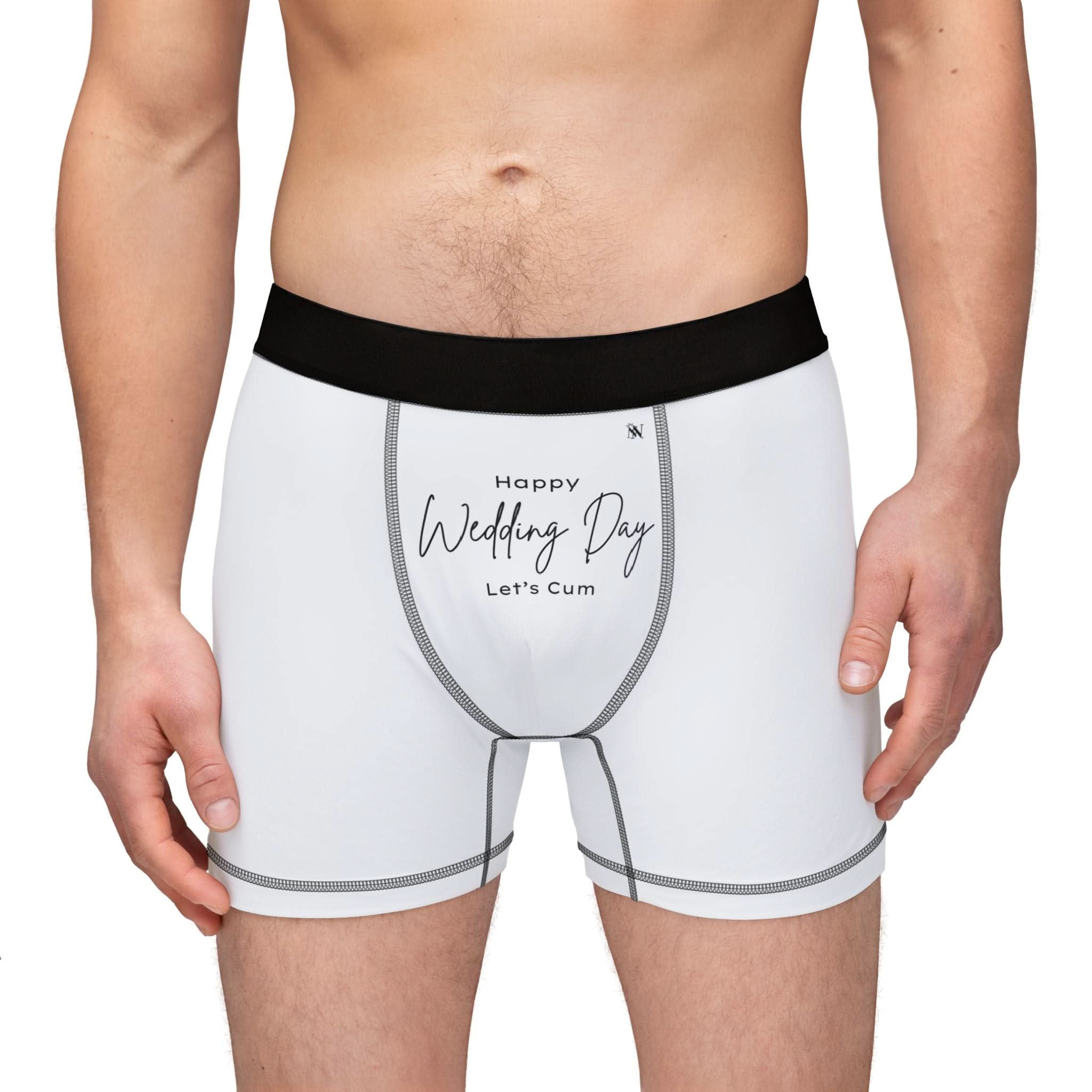 Happy Wedding Day Let’s Cum | Mix & Match Fun-Flirty Lovers’ Boxer Briefs