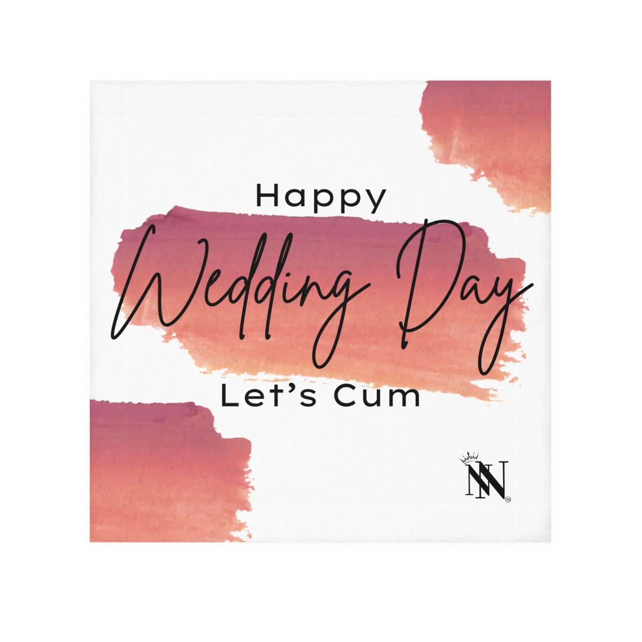 Happy Wedding Day Let’s Cum | Mix & Match Lils’ Fun-Flirty Lovers’ Towels