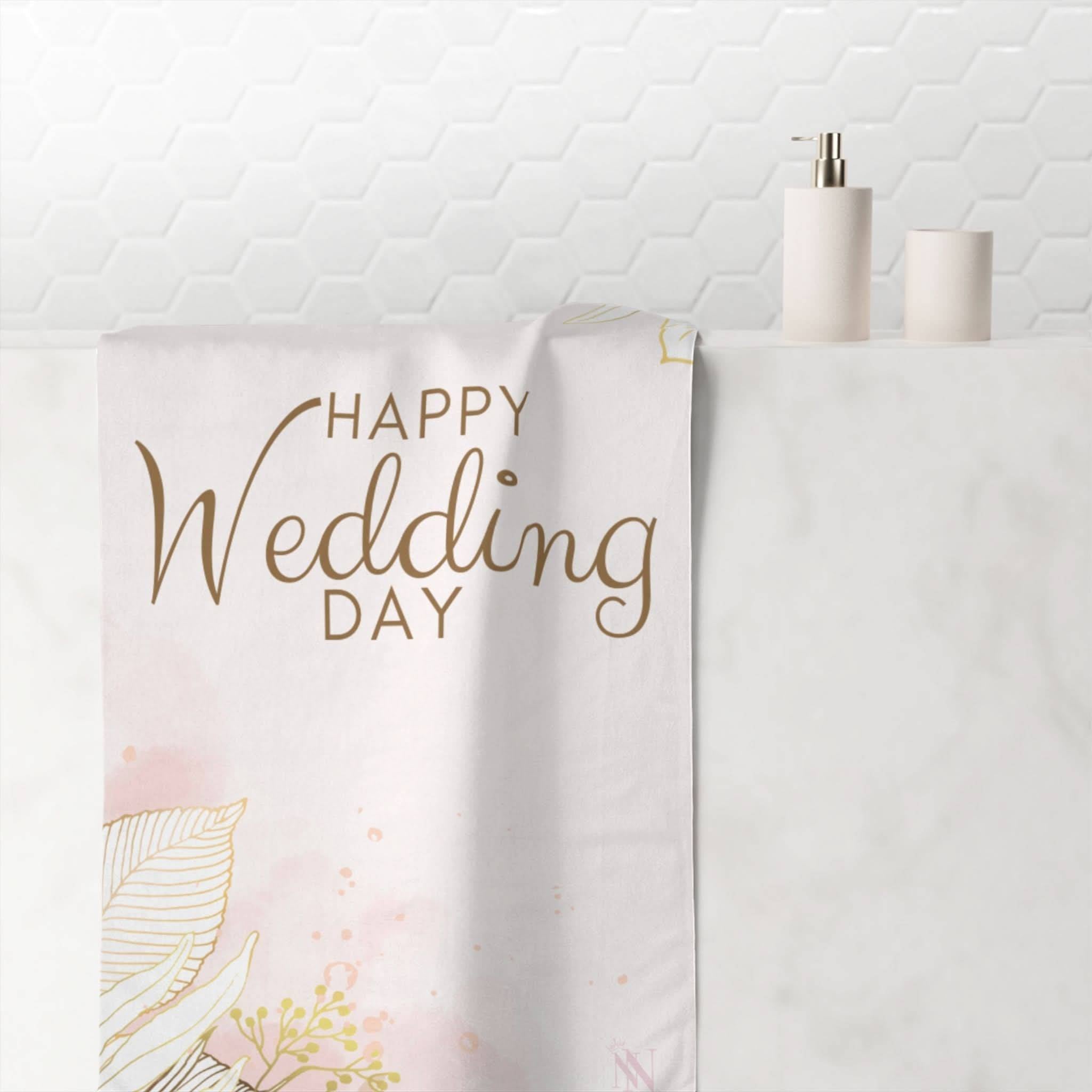 Happy Wedding Day | Mix & Match Naughty XL Fun-Flirty Lovers’ Towels