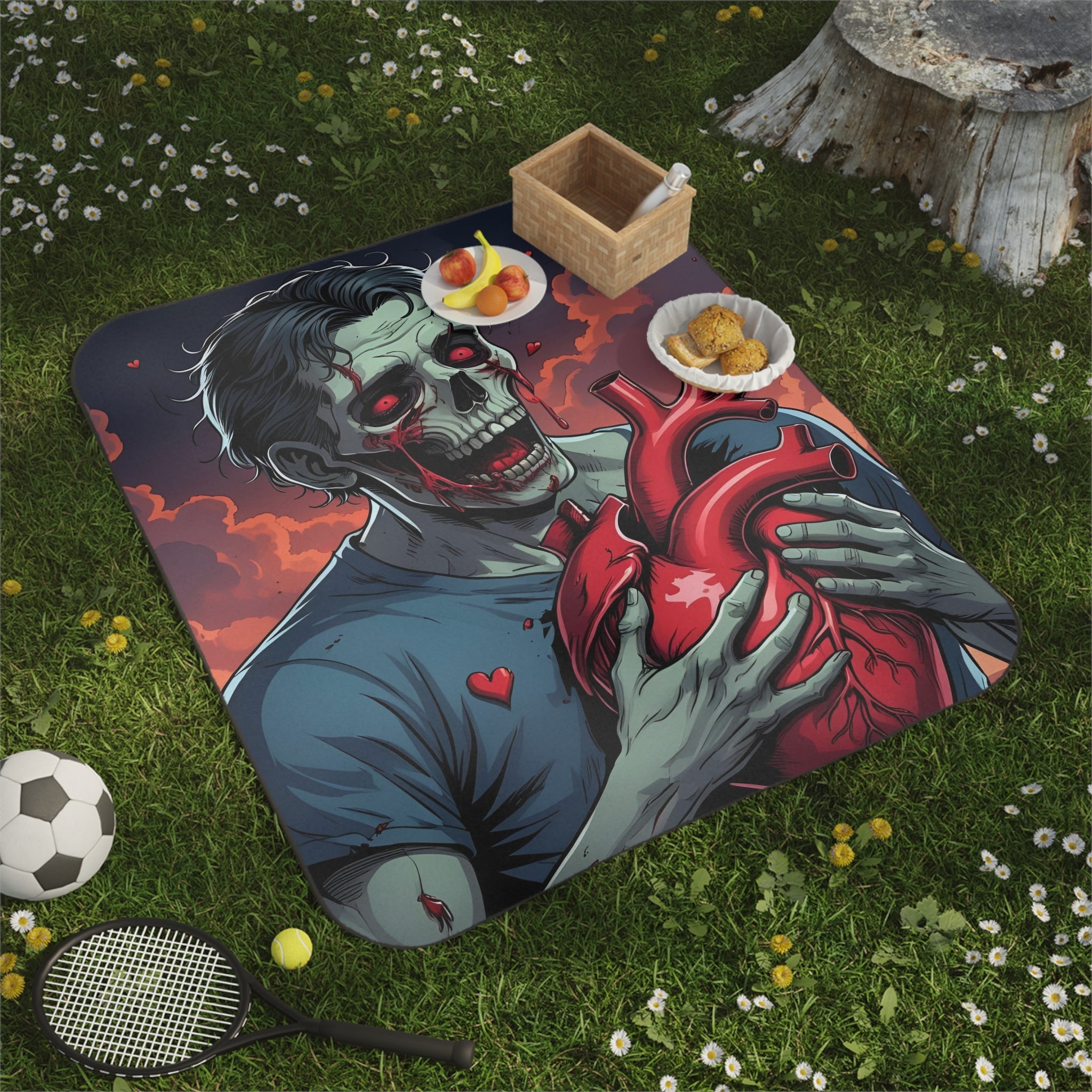 Have My Zombie Heart | Mix Match Fun-Flirty Lovers’ Water-Resistant Blankets