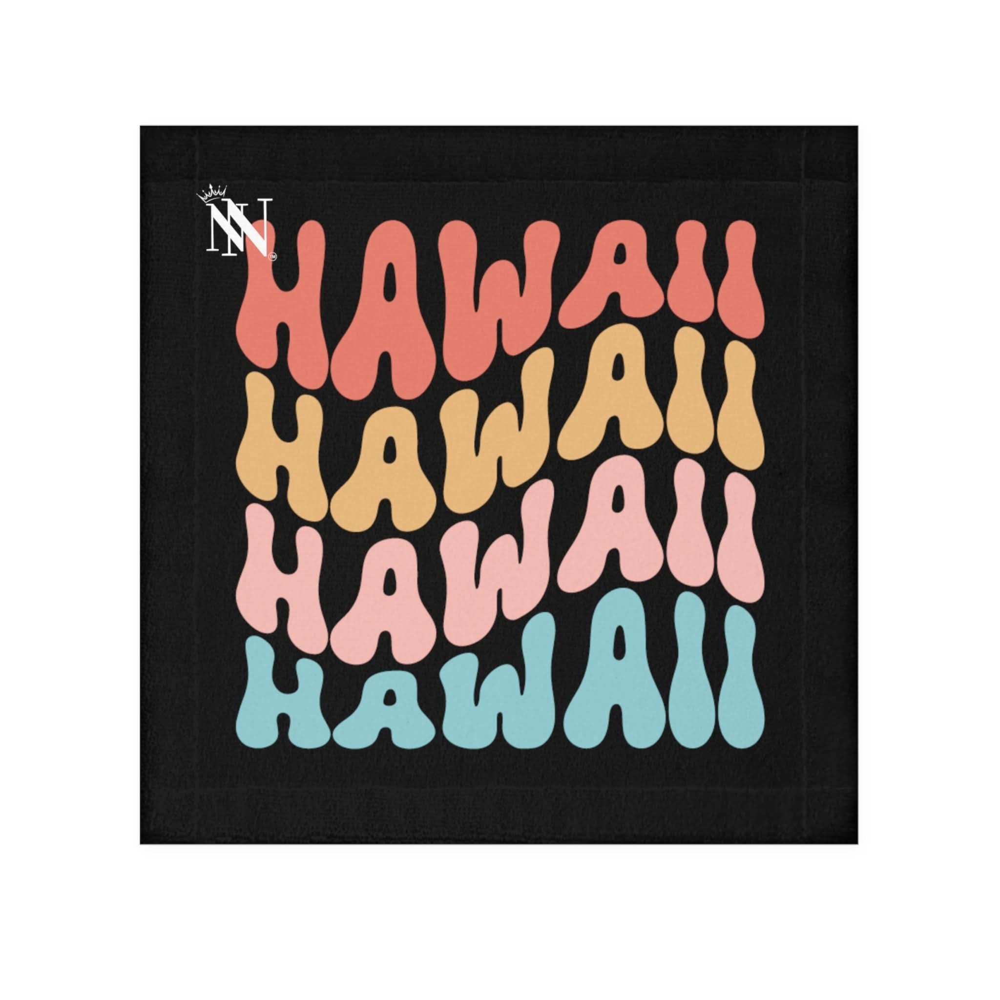 Hawaii Black After-Sex Towel | Fun Flirty & Soft