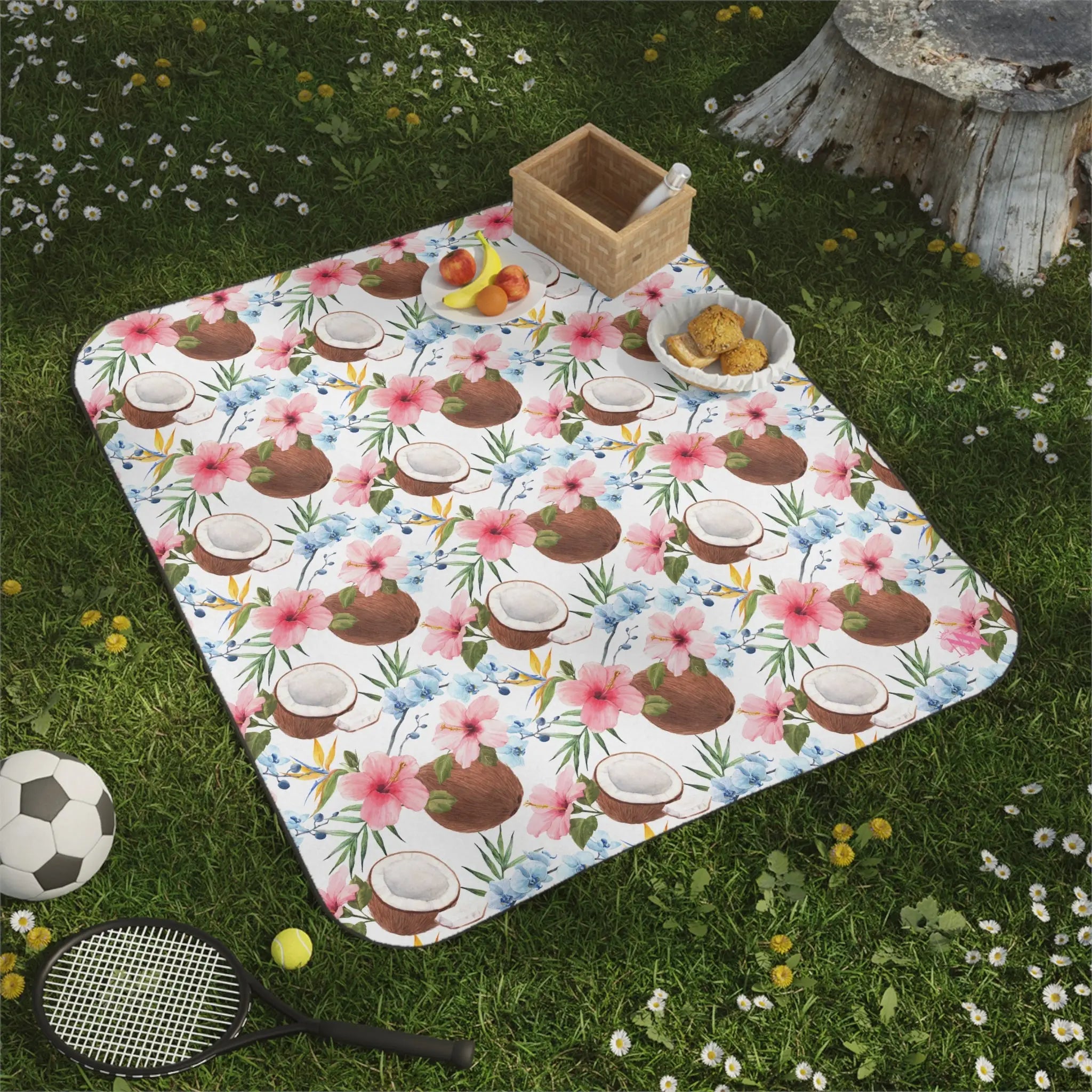 Hawaiian Coconut Shirt | Mix Match Fun-Flirty Lovers’ Water-Resistant Blankets