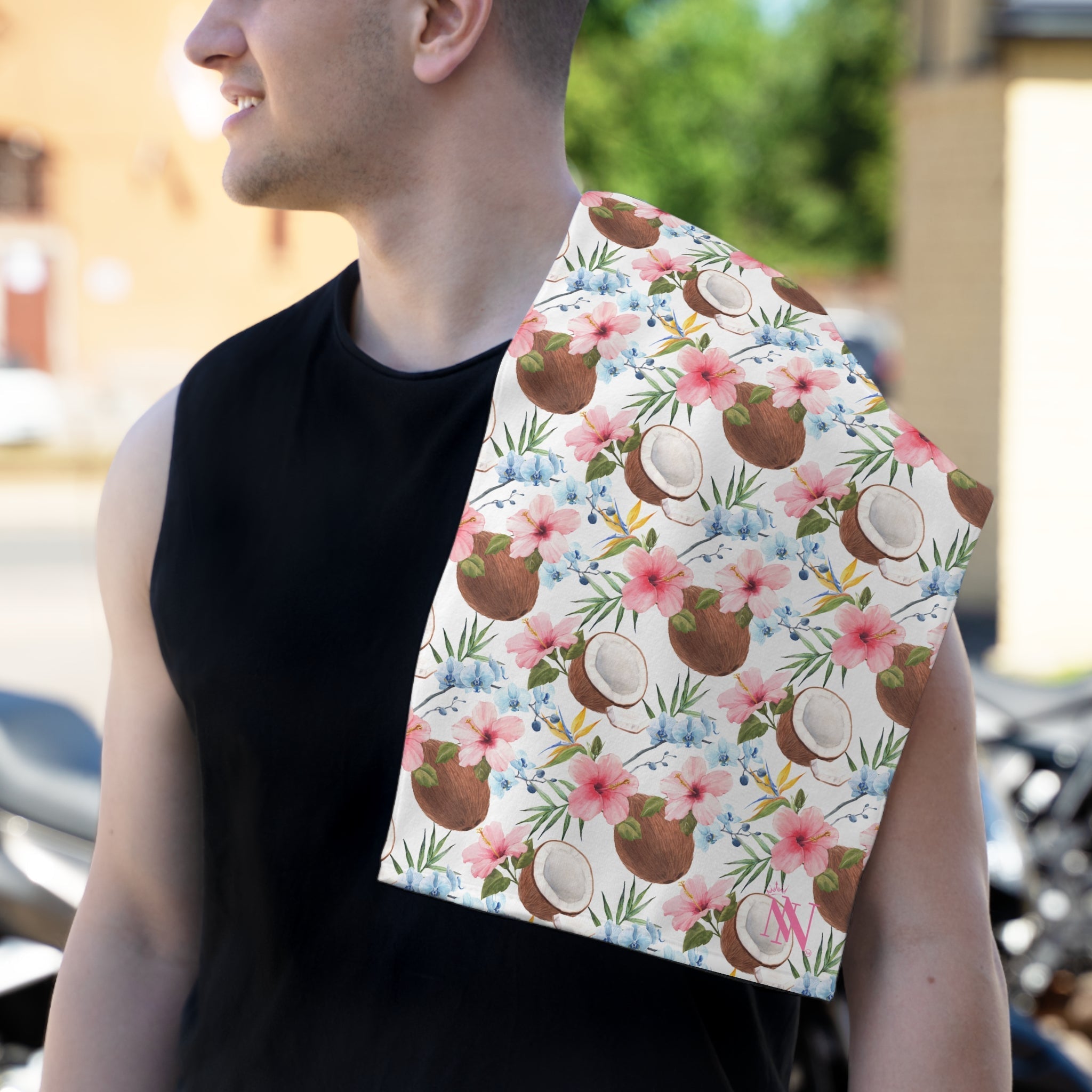Hawaiian Coconut Shirt | Mix & Match Soft Fun-Flirty Lovers’ Towels
