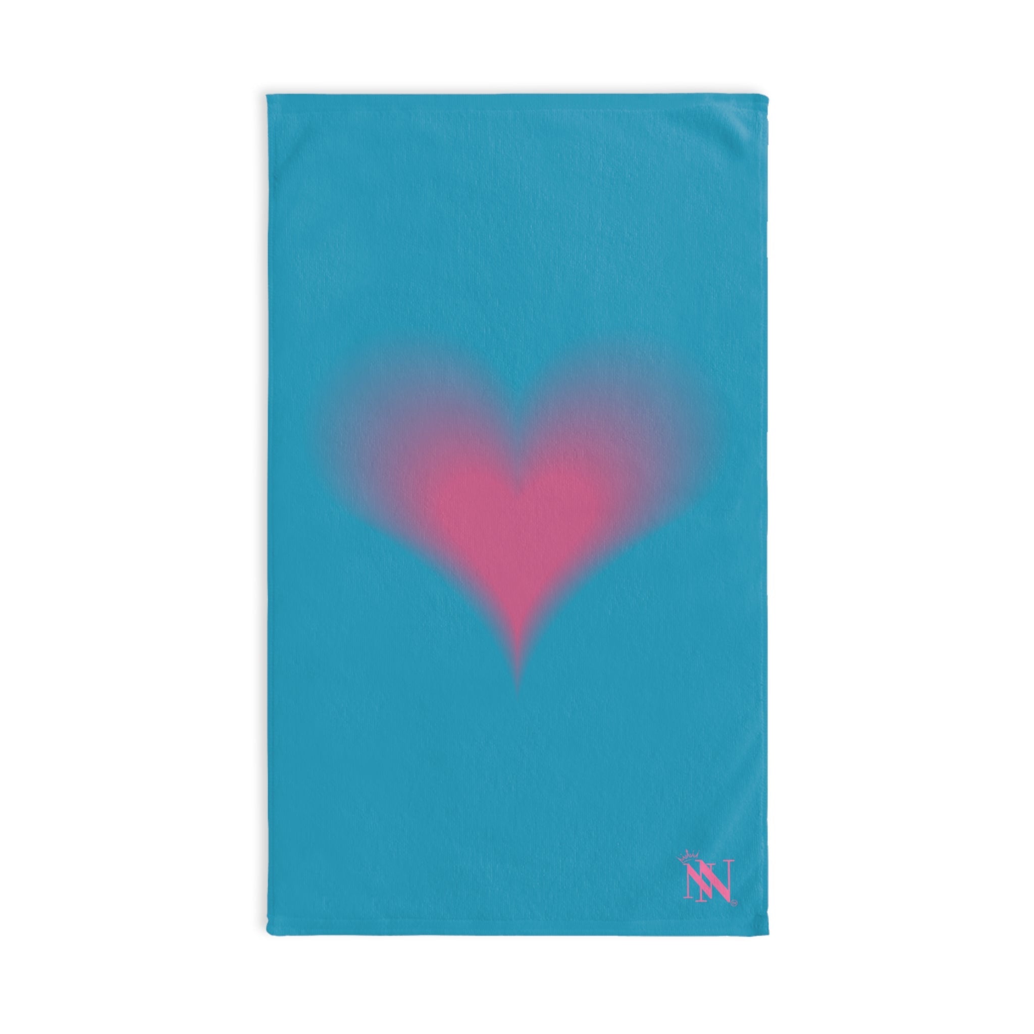 Heart Fades Turquoise | Mix & Match Original Fun-Flirty Lovers’ Towels