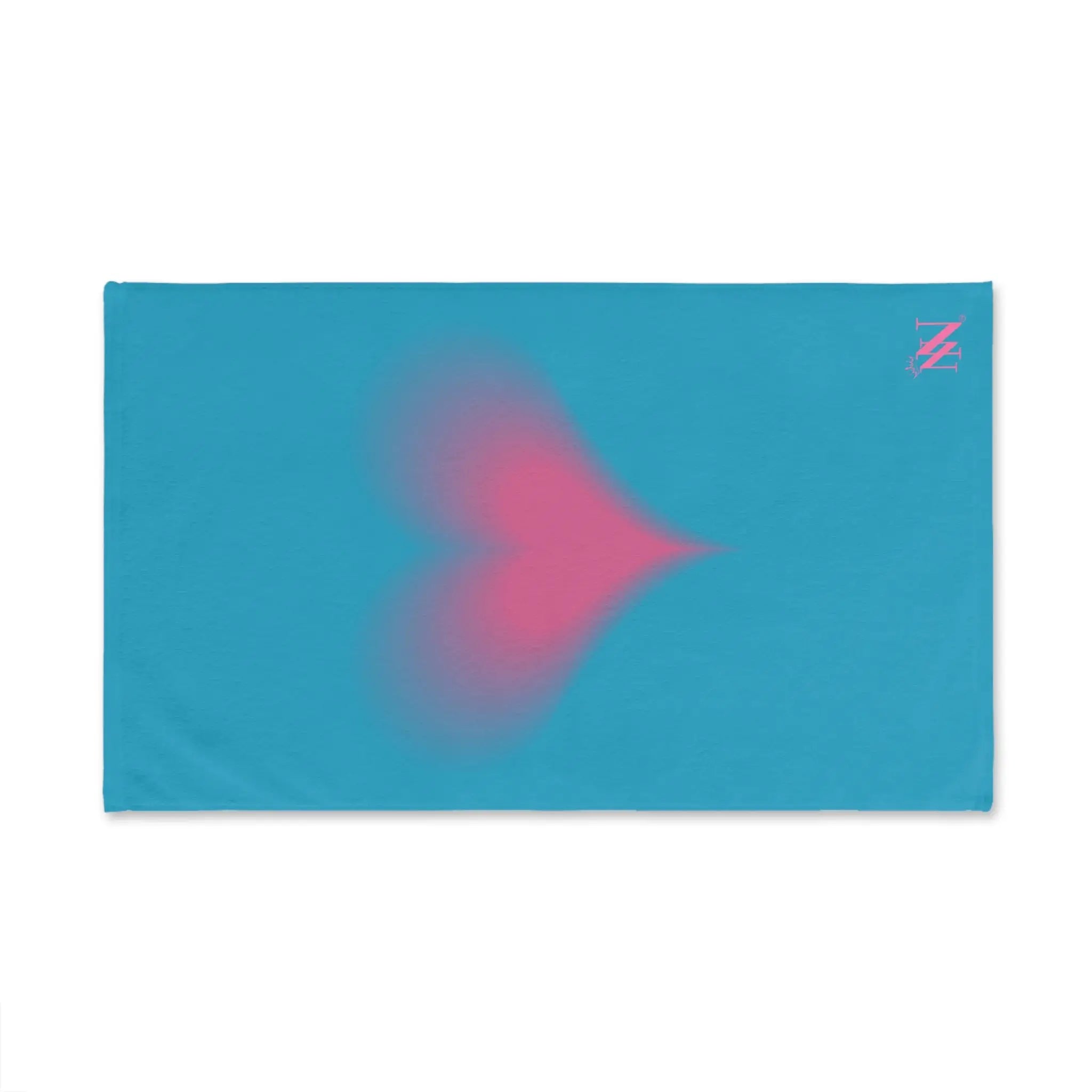 Heart Fades Turquoise | Mix & Match Original Fun-Flirty Lovers’ Towels