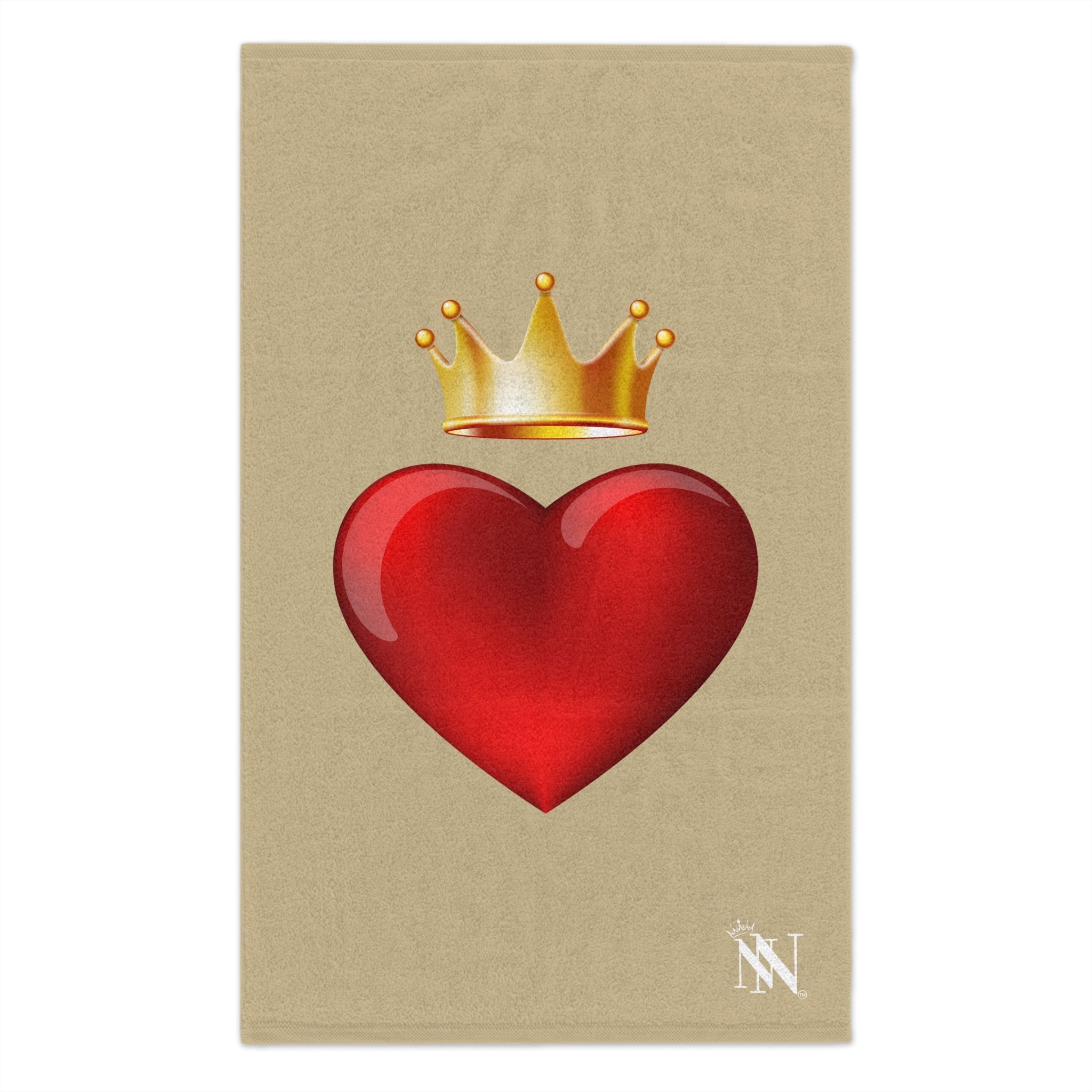 Heart King Gold | Mix & Match Soft Fun-Flirty Lovers’ Towels