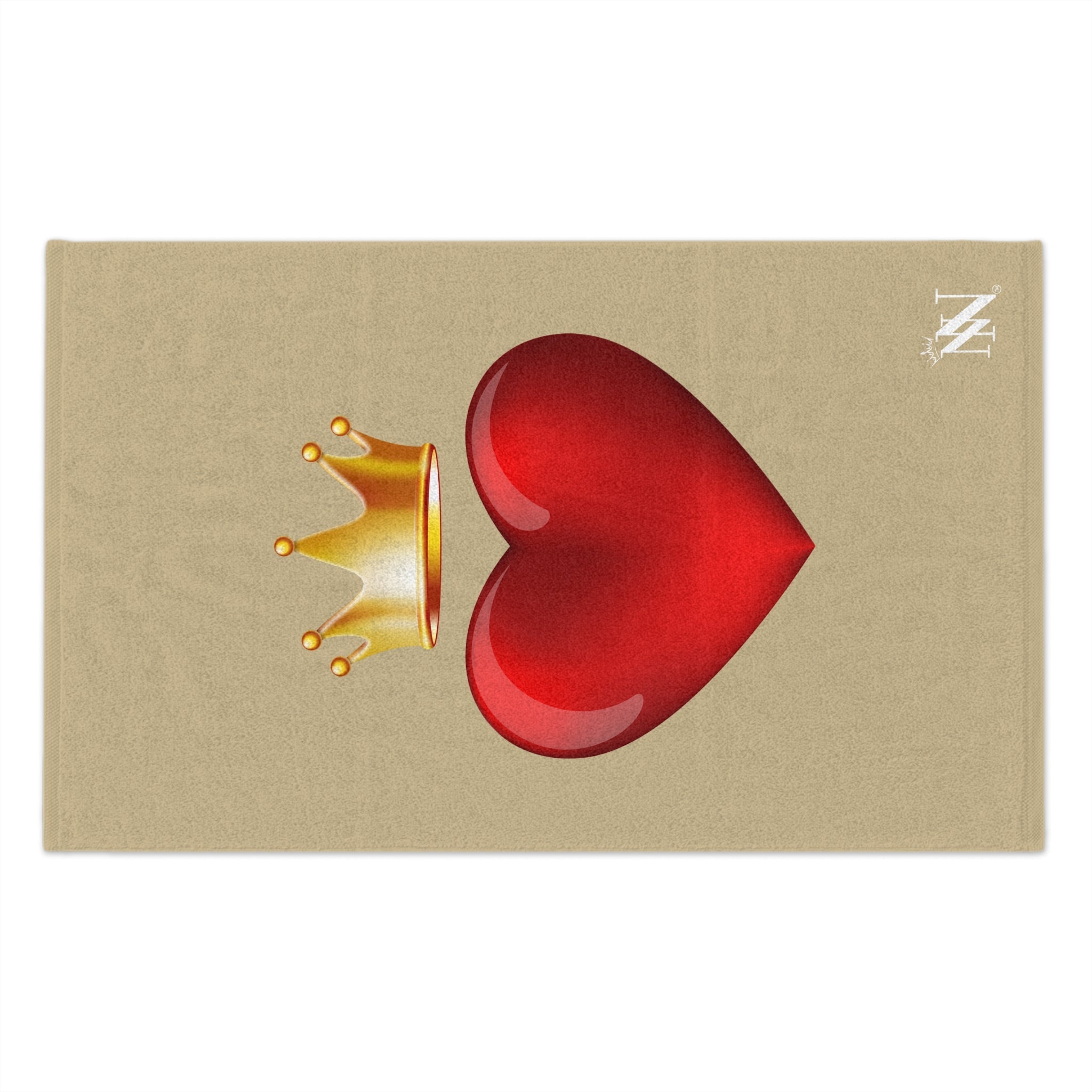 Heart King Gold | Mix & Match Soft Fun-Flirty Lovers’ Towels