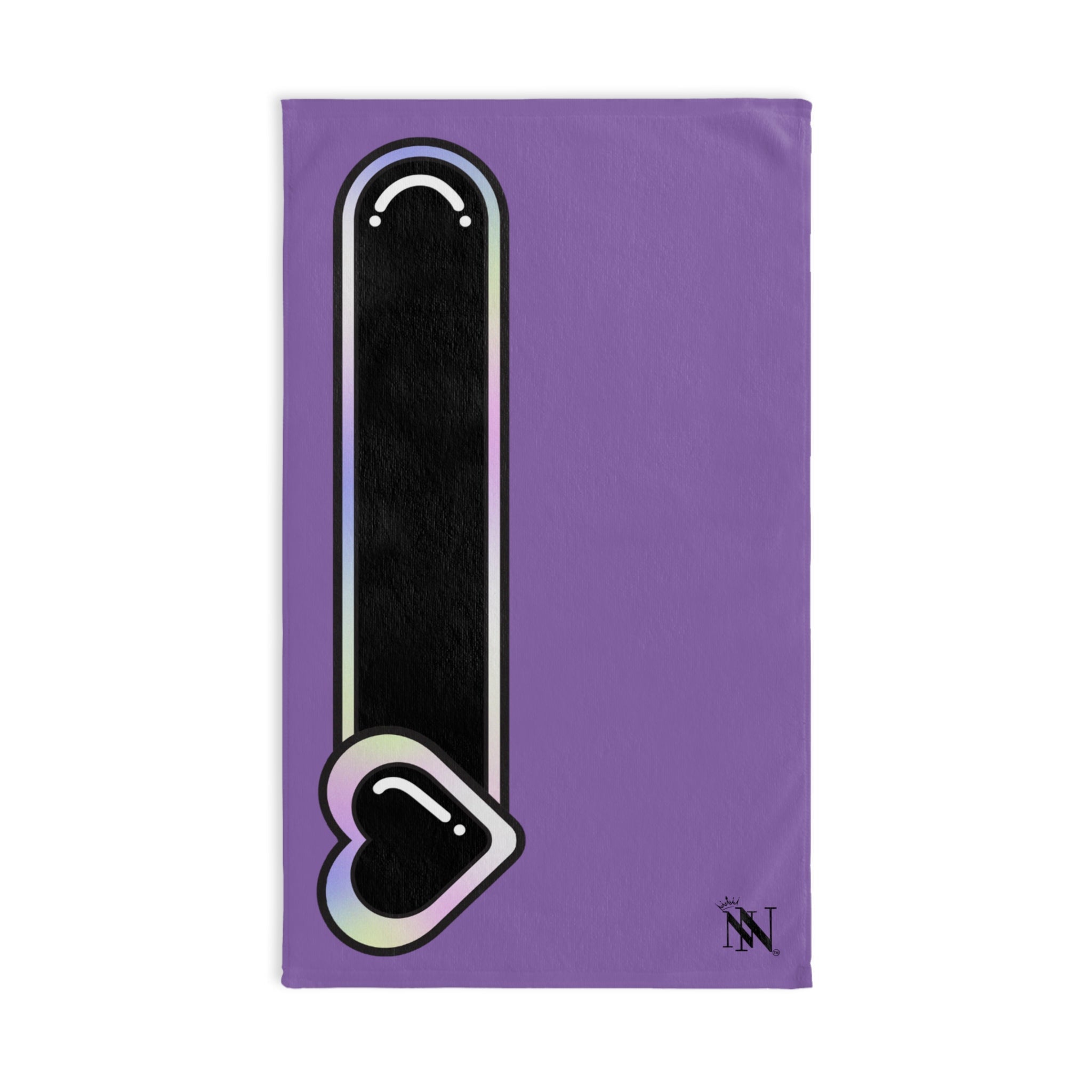 Heart Love Toy Meter Lavendar | Mix & Match Original Fun-Flirty Lovers’ Towels