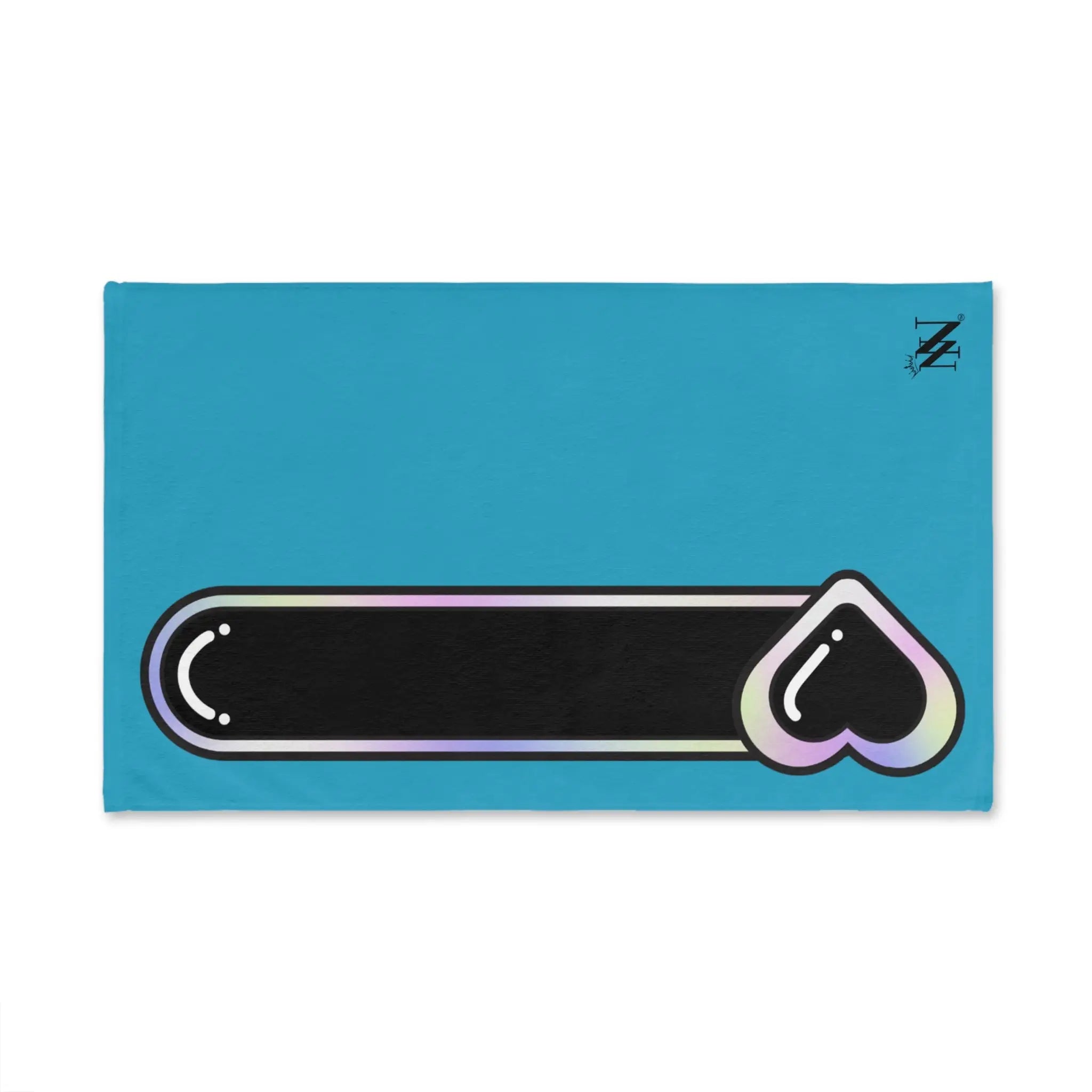 Heart Love Toy Meter Turquoise | Mix & Match Original Fun-Flirty Lovers’ Towels