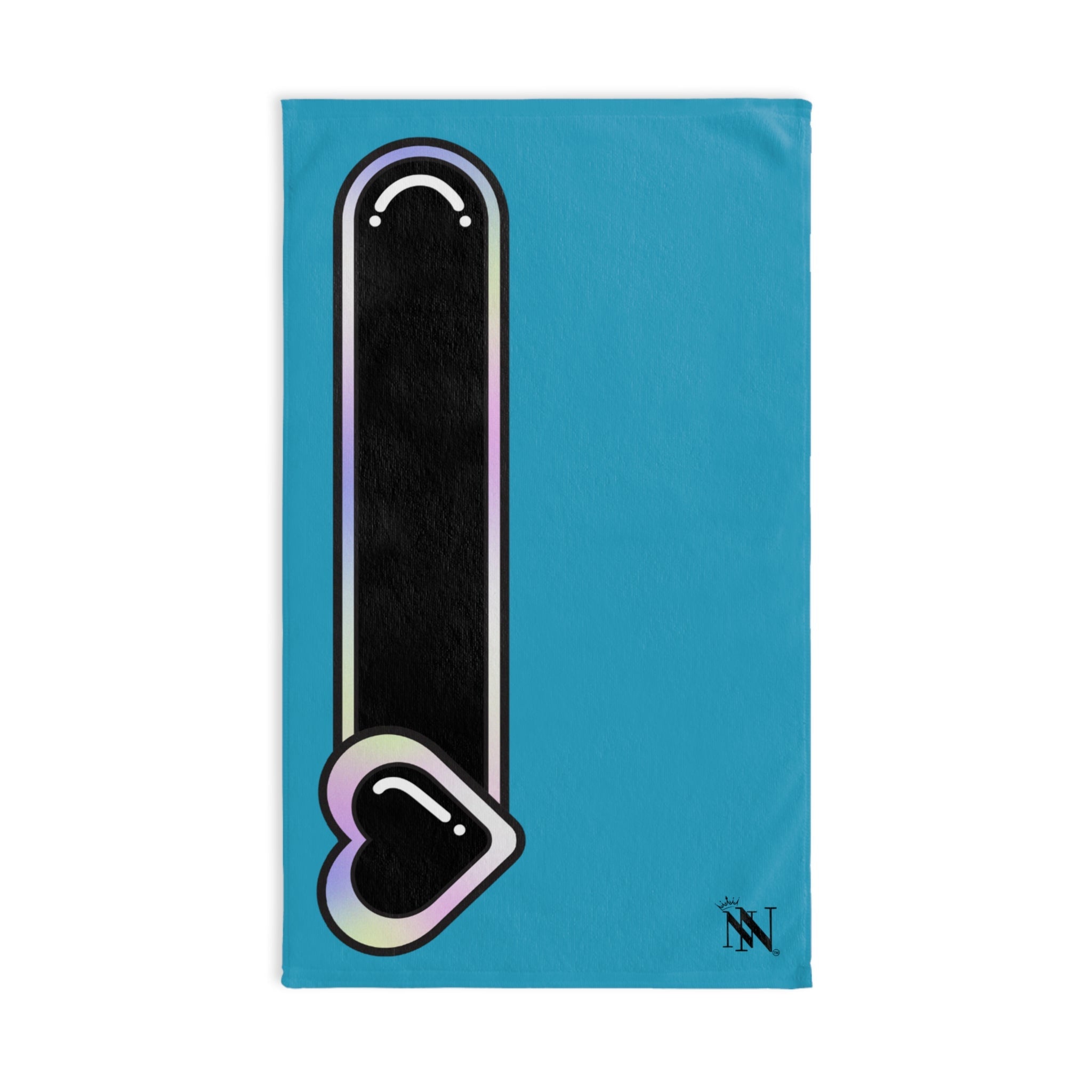 Heart Love Toy Meter Turquoise | Mix & Match Original Fun-Flirty Lovers’ Towels