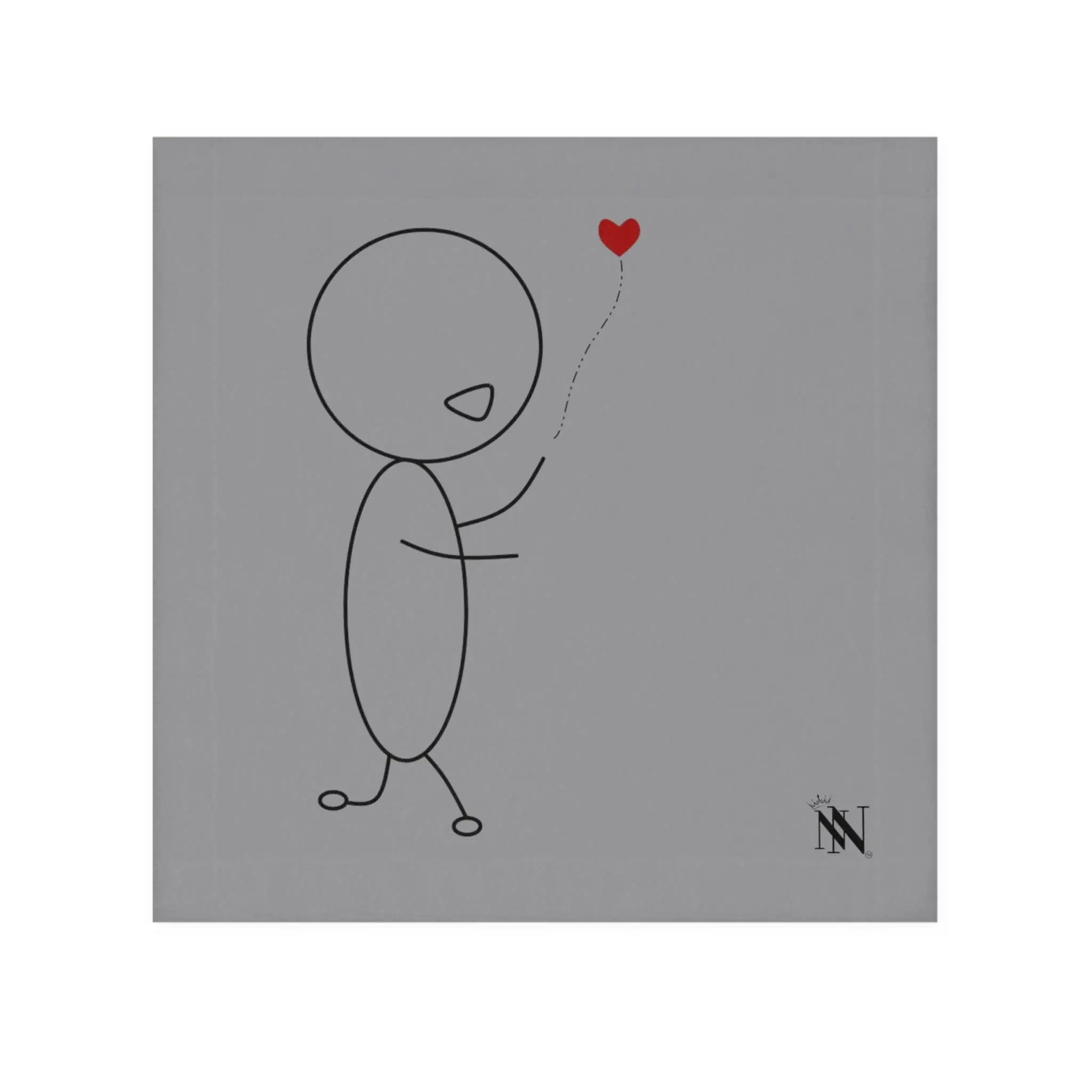 Heart on a String Grey | Mix & Match Lils’ Fun-Flirty Lovers’ Towels