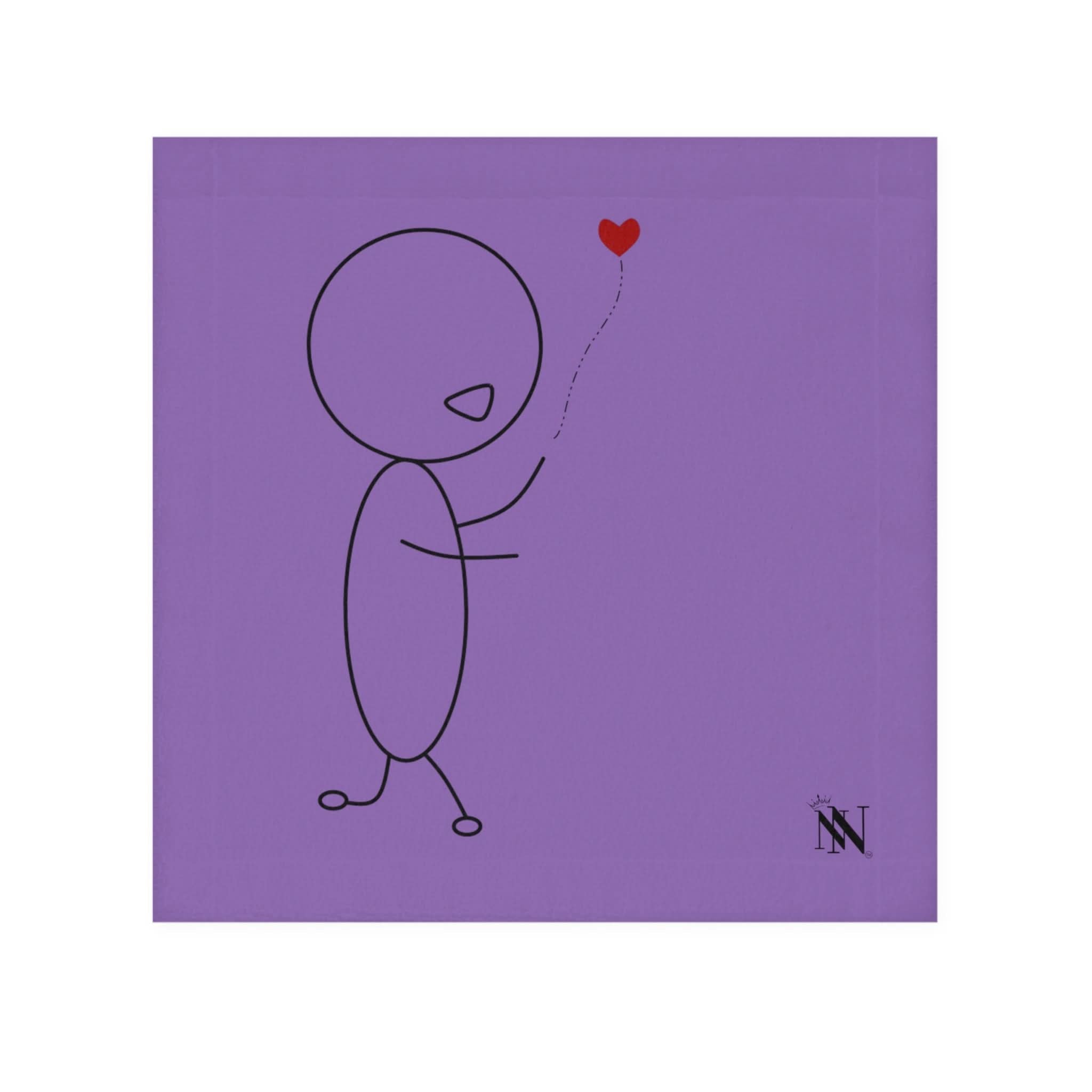 Heart on a String Lavendar | Mix & Match Lils’ Fun-Flirty Lovers’ Towels