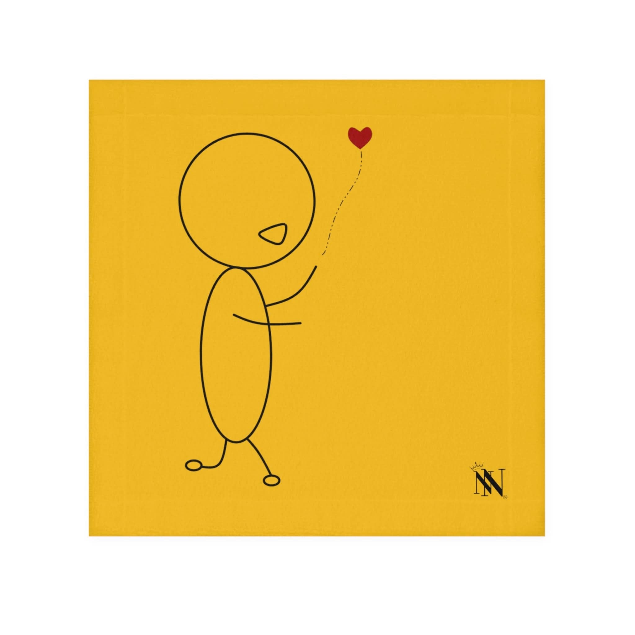 Heart on a String Yellow | Mix & Match Lils’ Fun-Flirty Lovers’ Towels