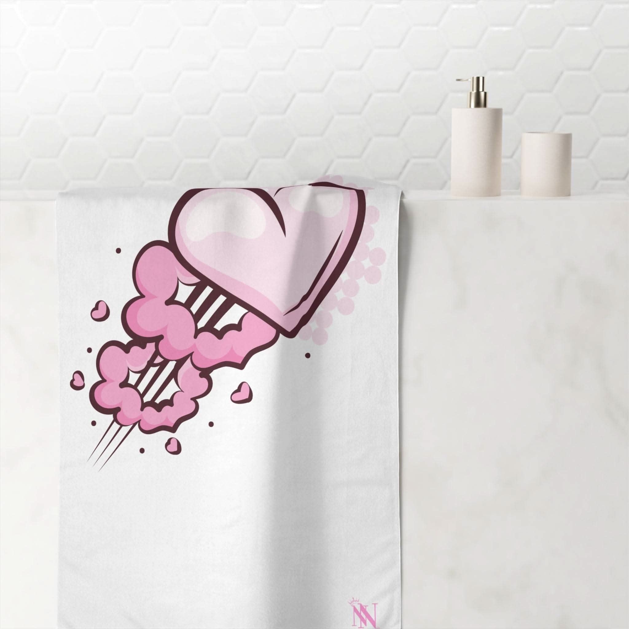 Heart Pounding | Mix & Match Naughty XL Fun-Flirty Lovers’ Towels