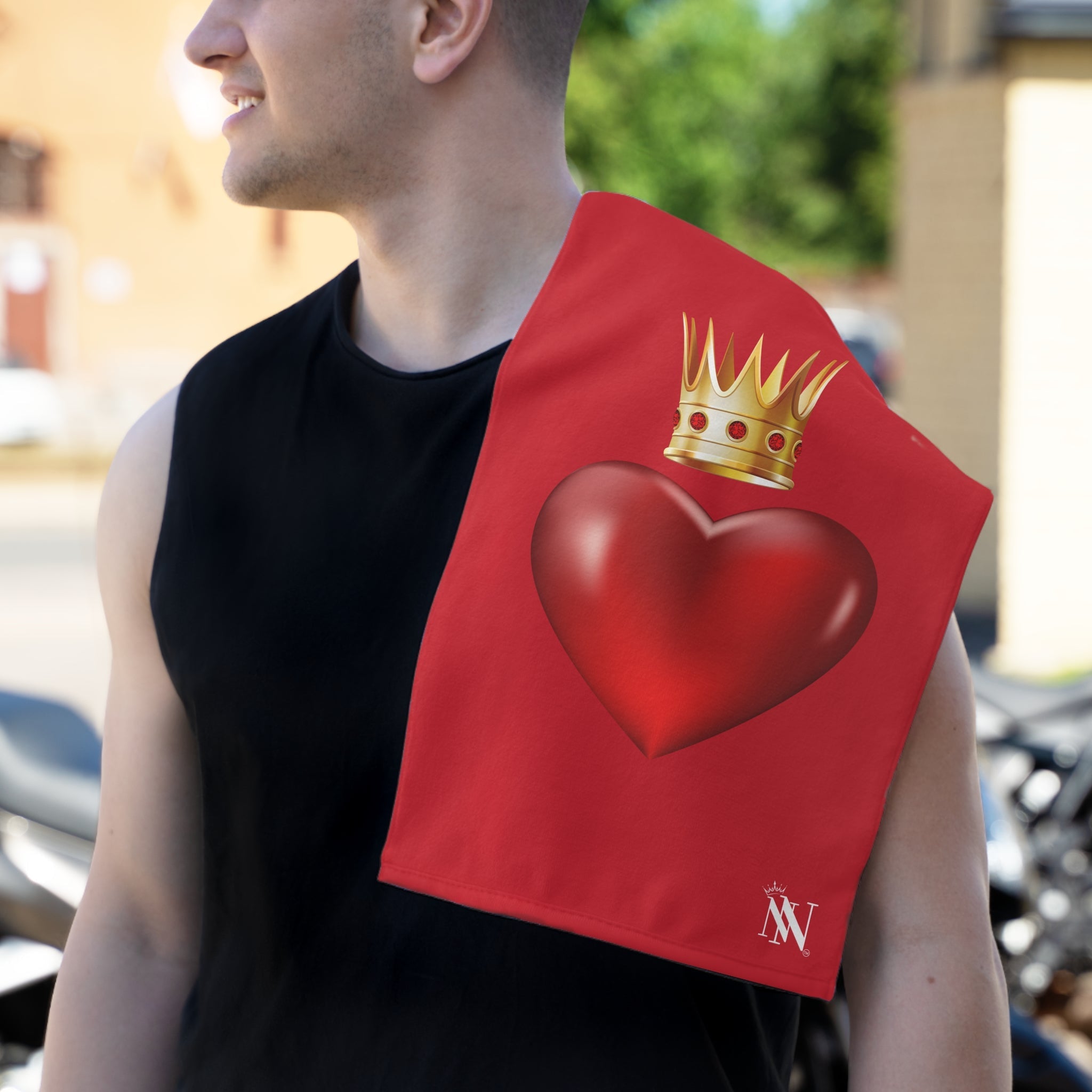 Heart Queen Red | Mix & Match Soft Fun-Flirty Lovers’ Towels