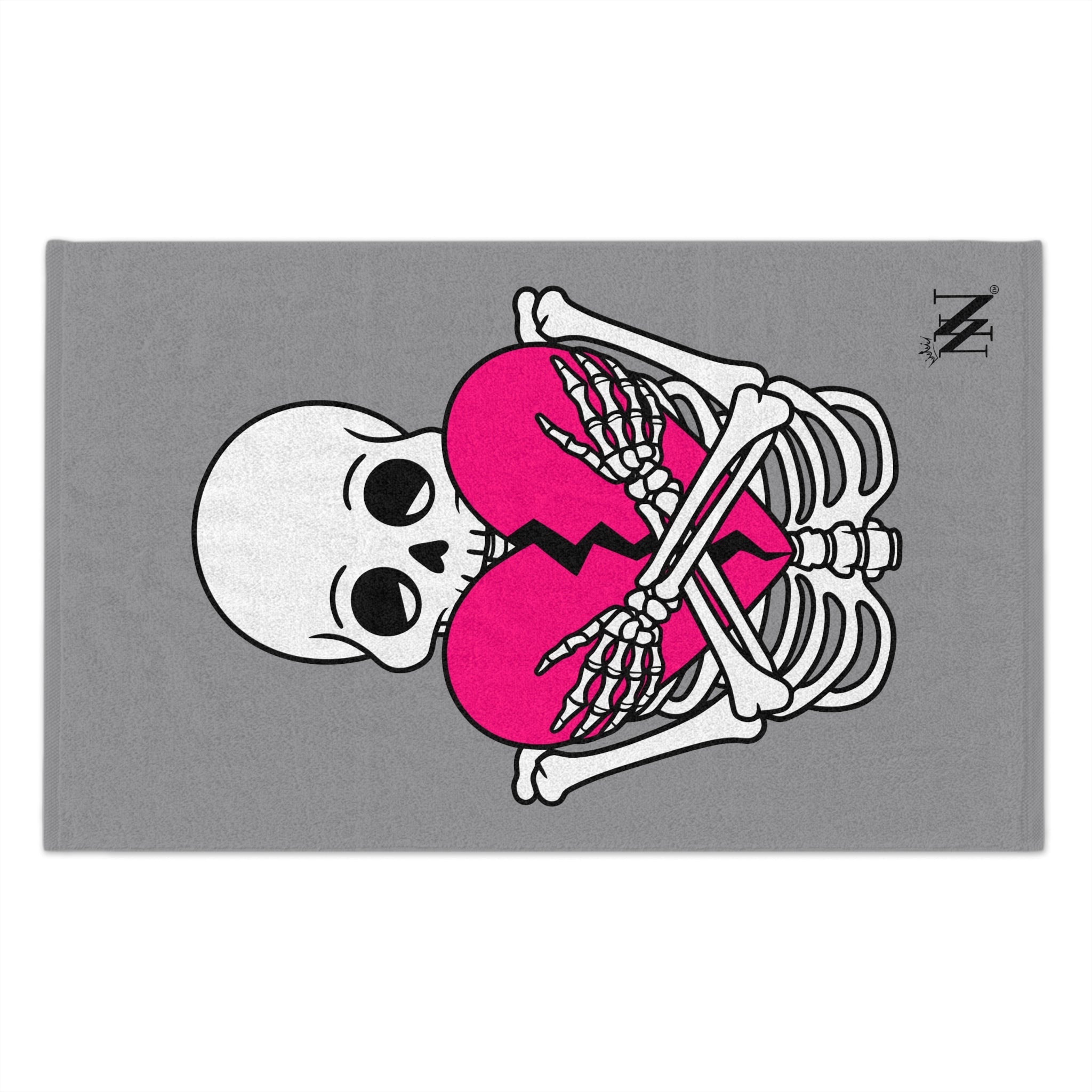 Heartbreaker Love Grey | Mix & Match Soft Fun-Flirty Lovers’ Towels