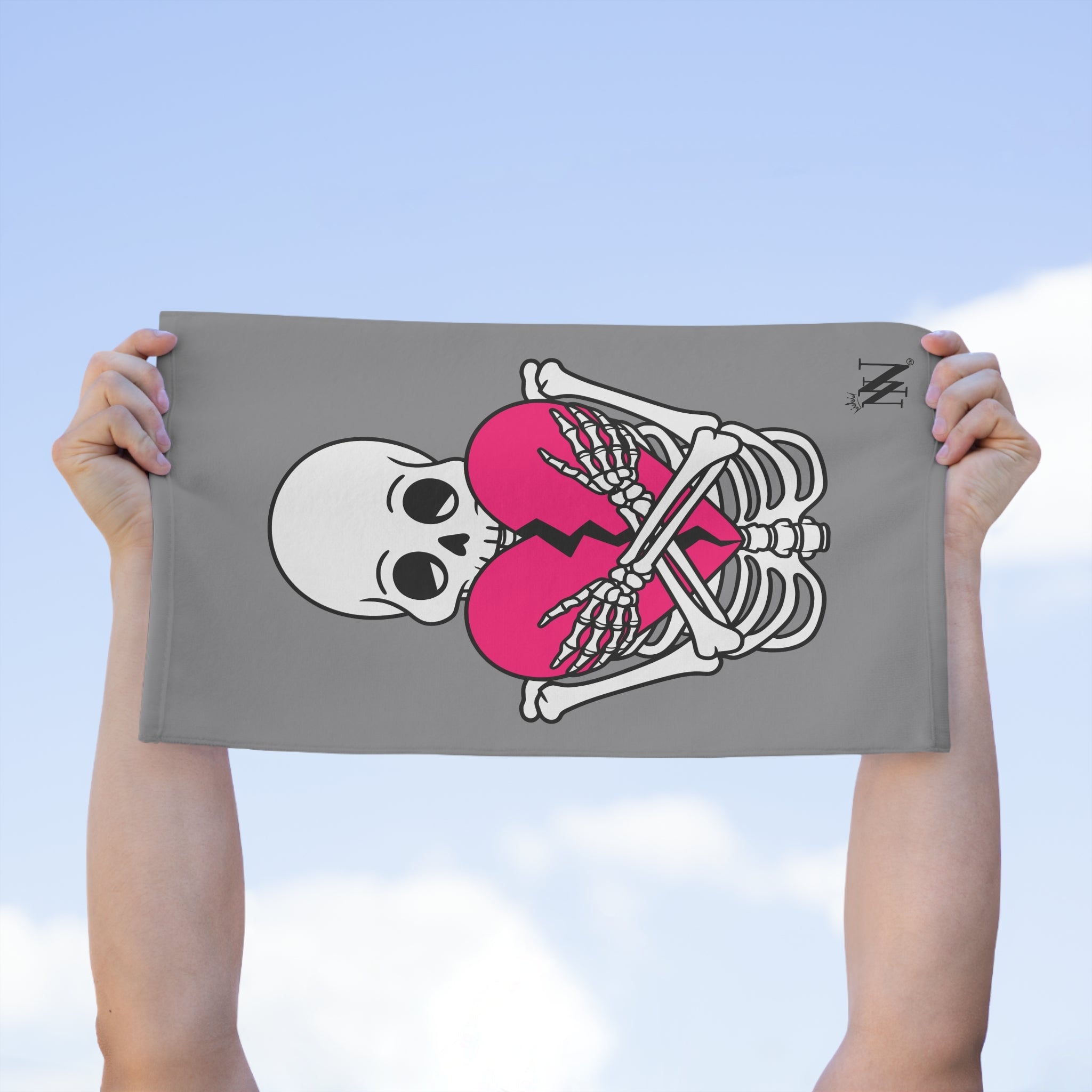 Heartbreaker Love Grey | Mix & Match Soft Fun-Flirty Lovers’ Towels