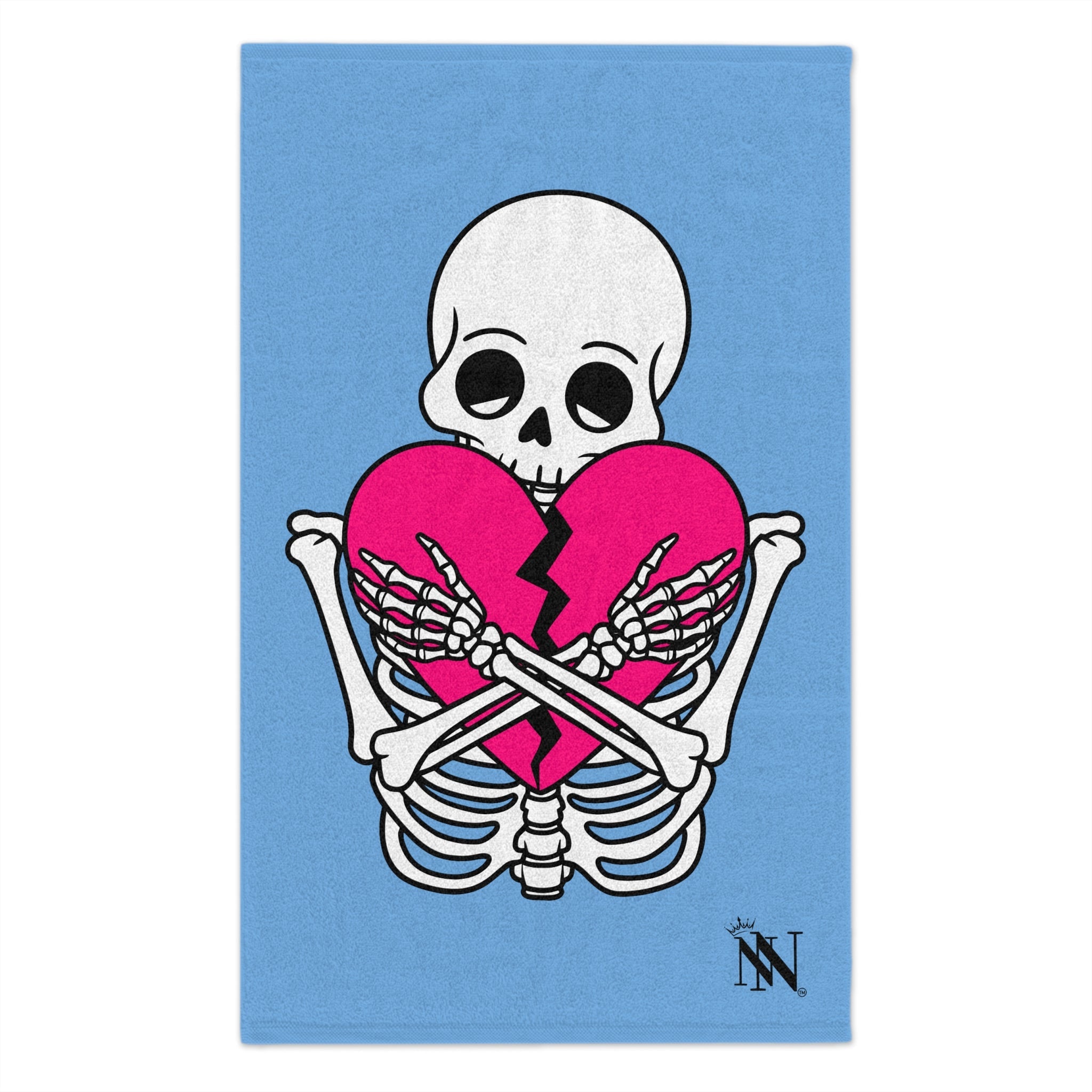 Heartbreaker Love Light Blue | Mix & Match Soft Fun-Flirty Lovers’ Towels