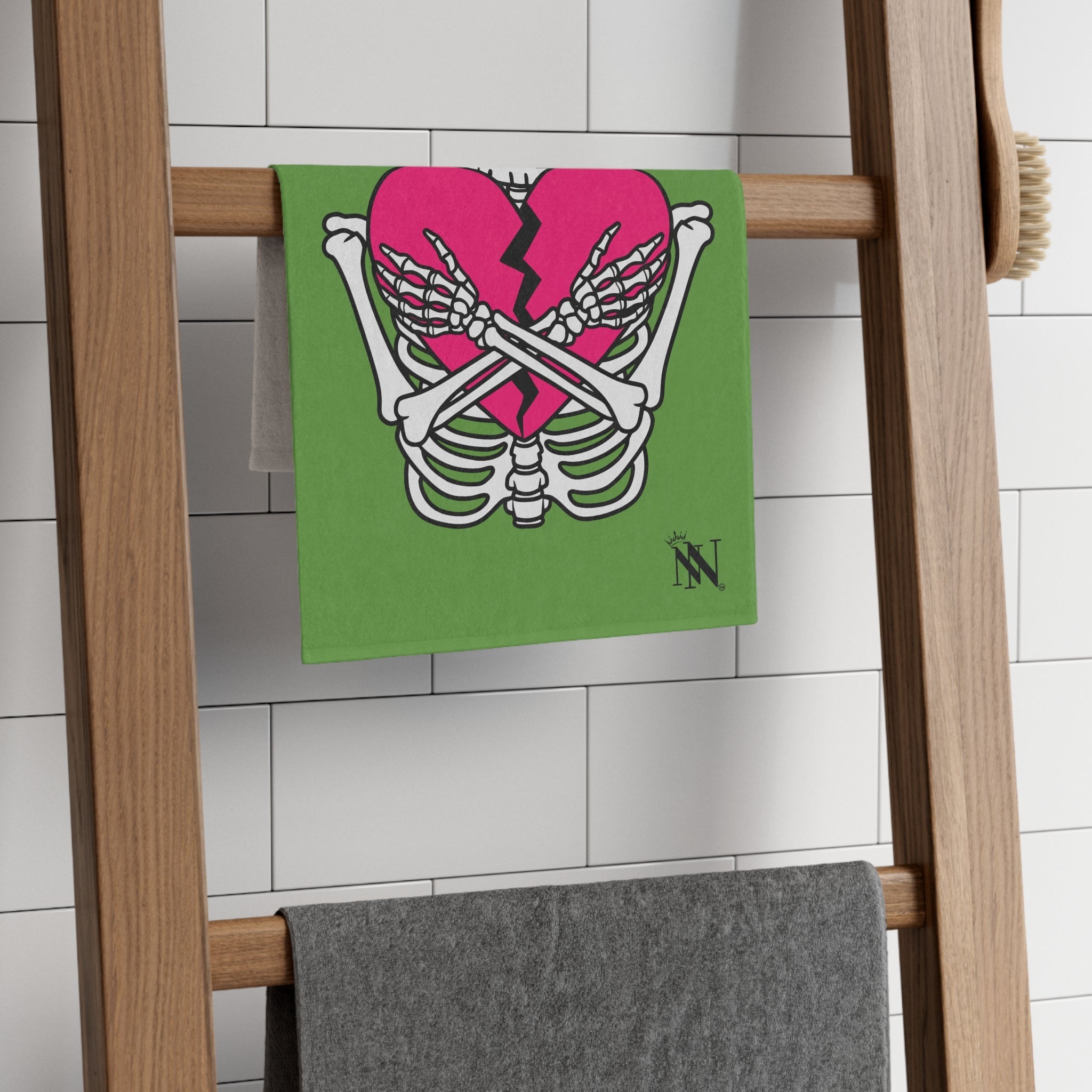 Heartbreaker Love Light Green | Mix & Match Soft Fun-Flirty Lovers’ Towels